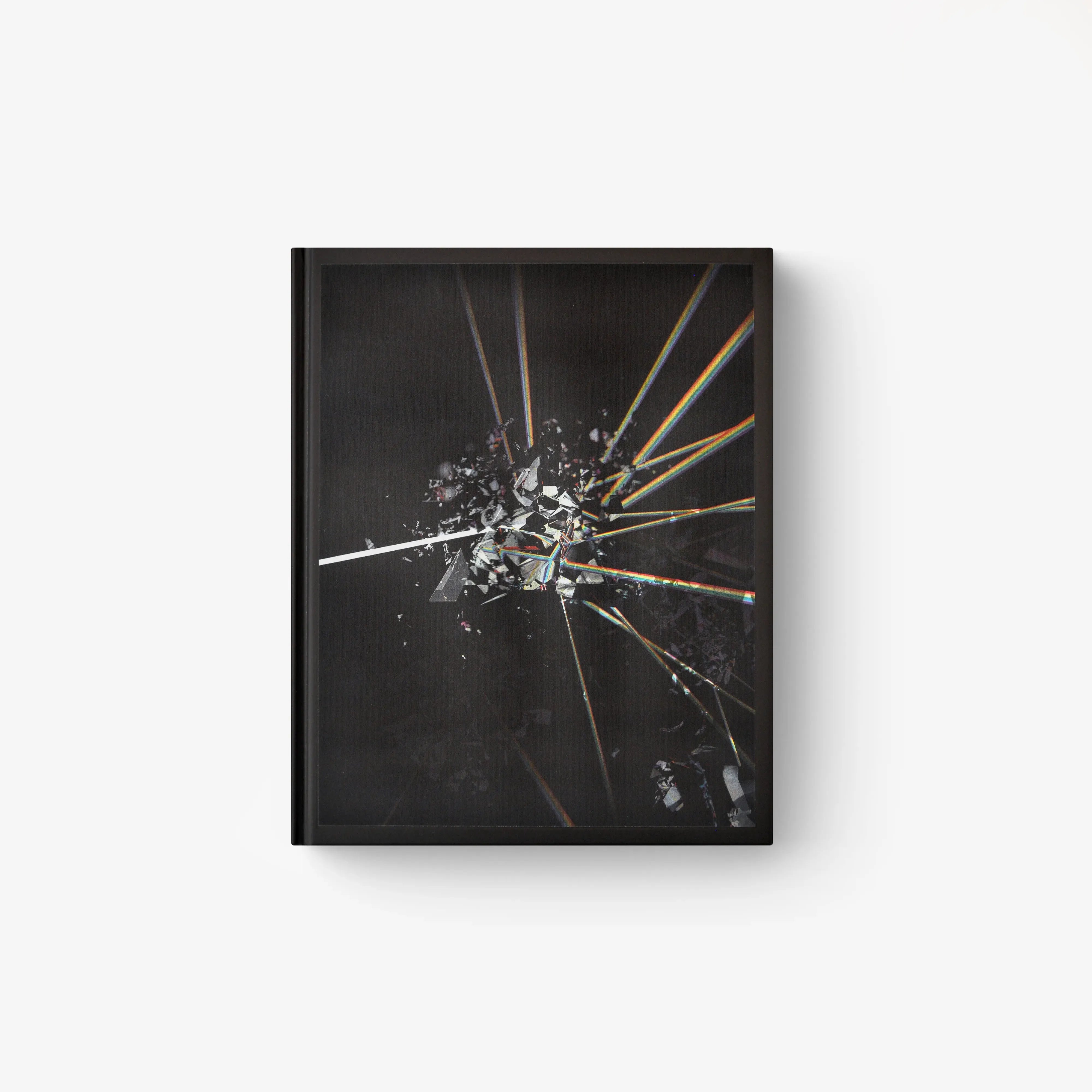 Libro d'arte fotografico Skira Arte Pink Floyd Their Mortal Remains in black with rainbow light beams and debris