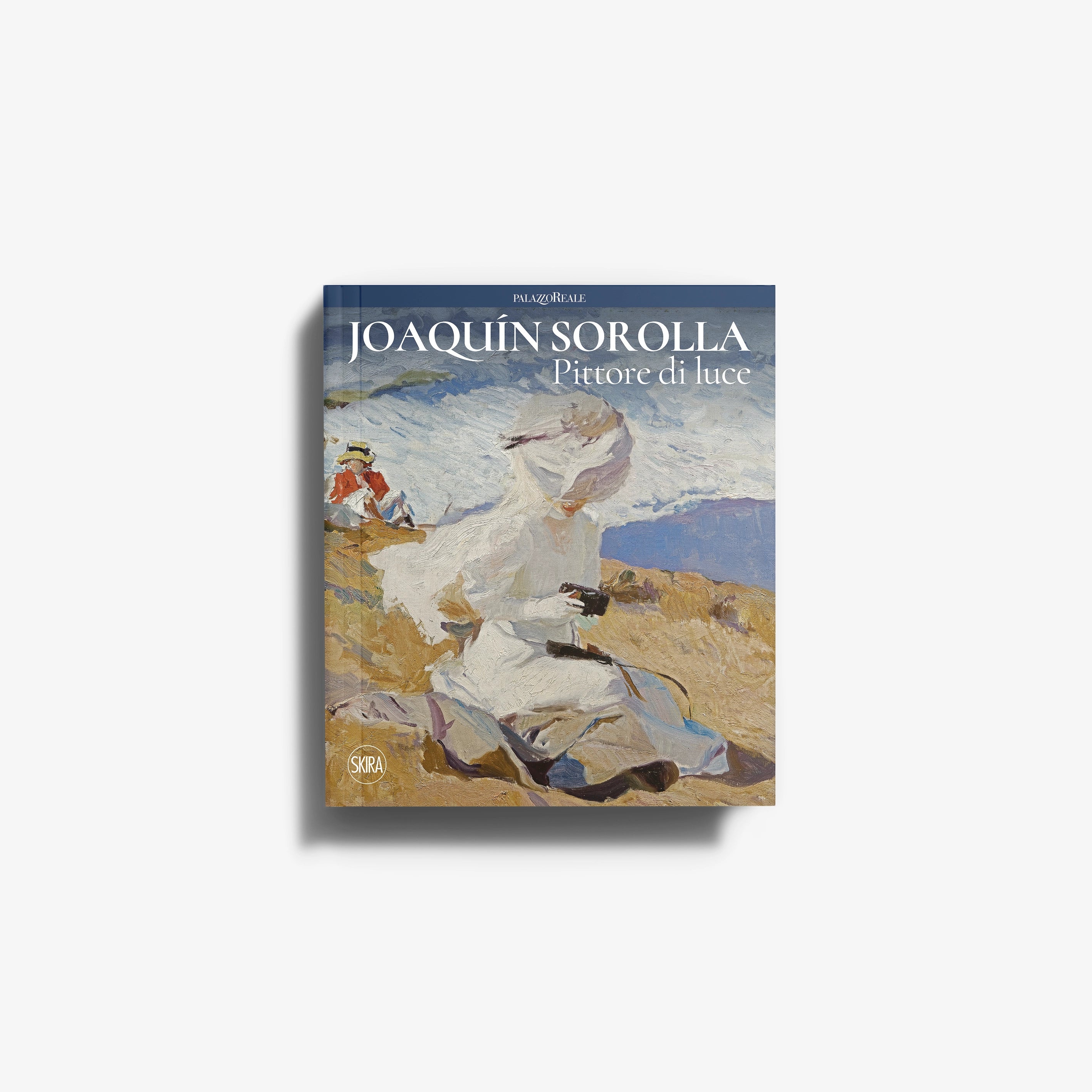 Art book in blue and beige with painting cover, Skira Arte, JOAQUÍN SOROLLA, pittore spagnolo Joaquín Sorolla y Bastida