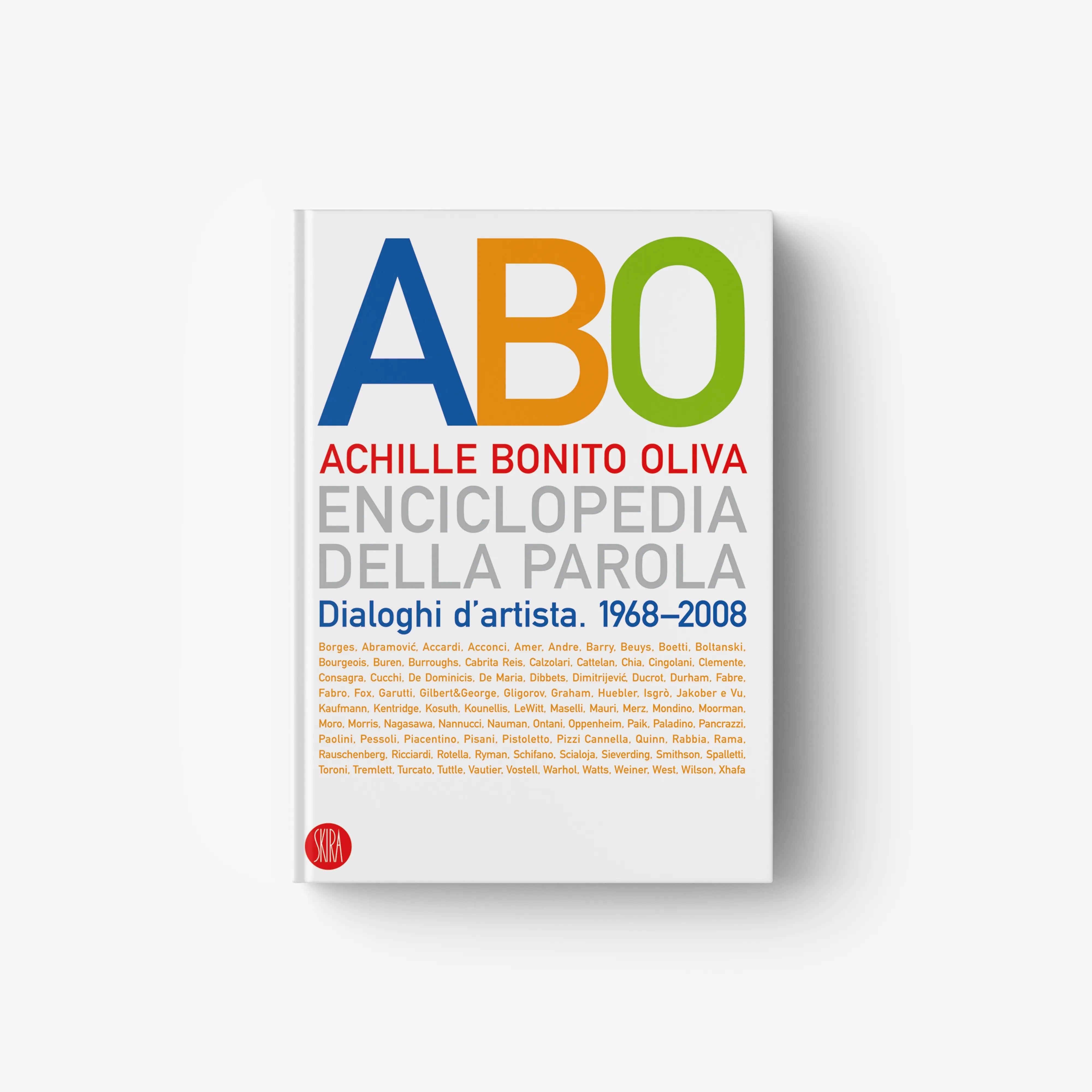 Hardcover book with colorful 'ABO' cover text and author name