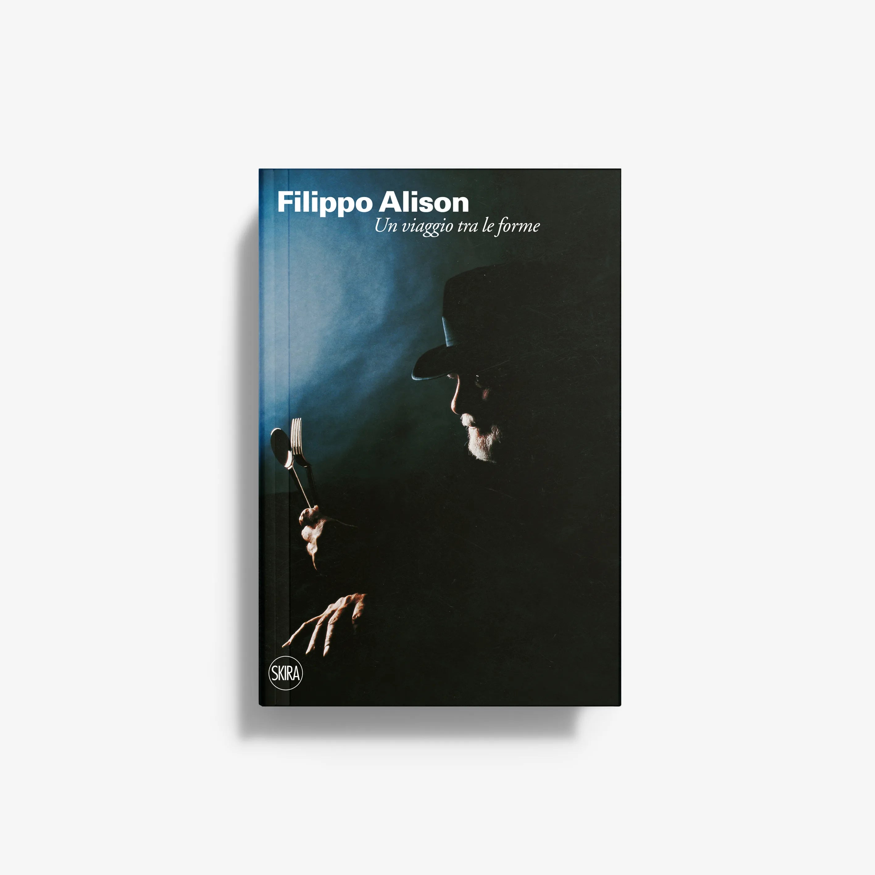 Paperback book cover with blue and black abstract figures, "Filippo Alison" title