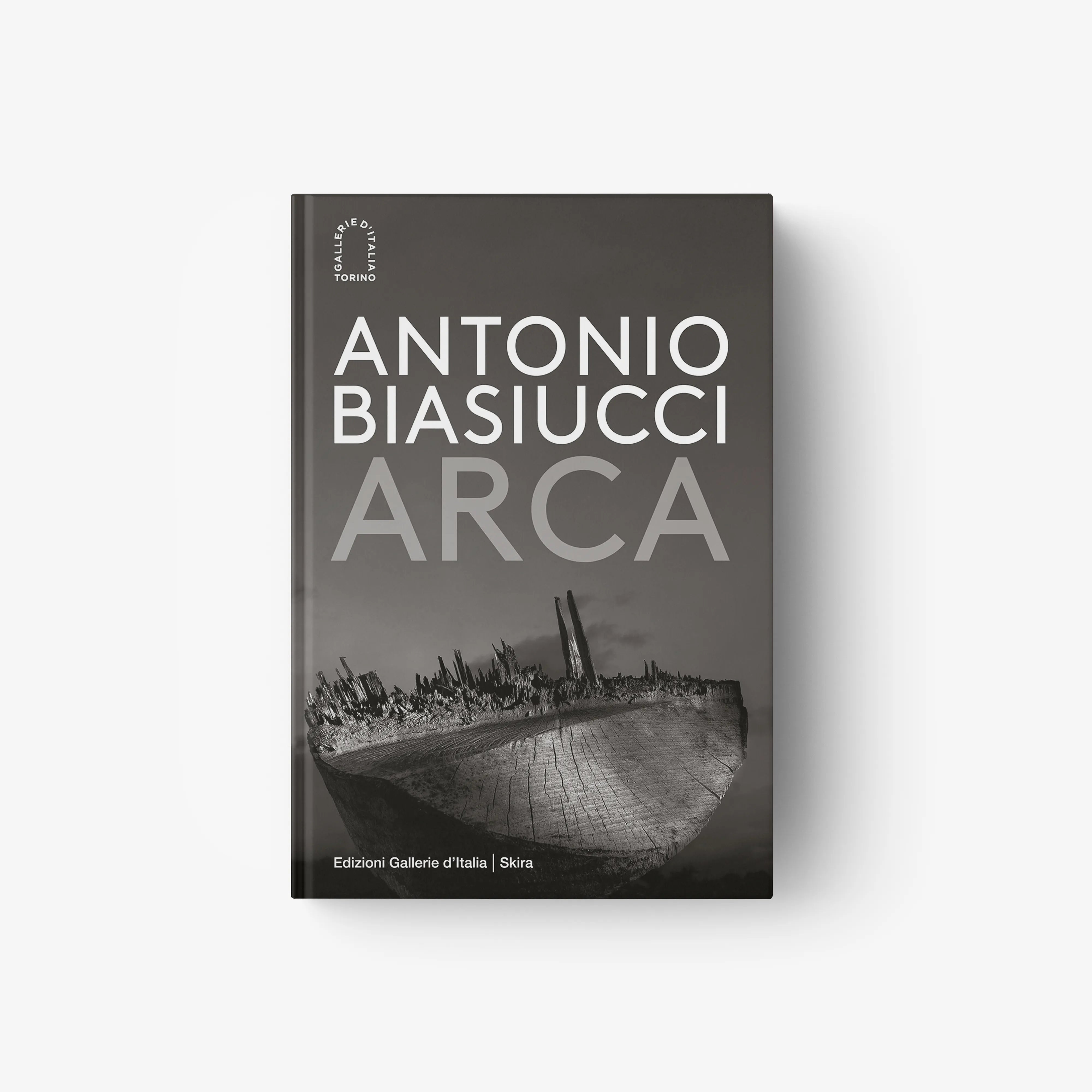 Art photo book Antonio Biasiucci Arca by Skira Arte, black and white, hardcover with cover text and artwork