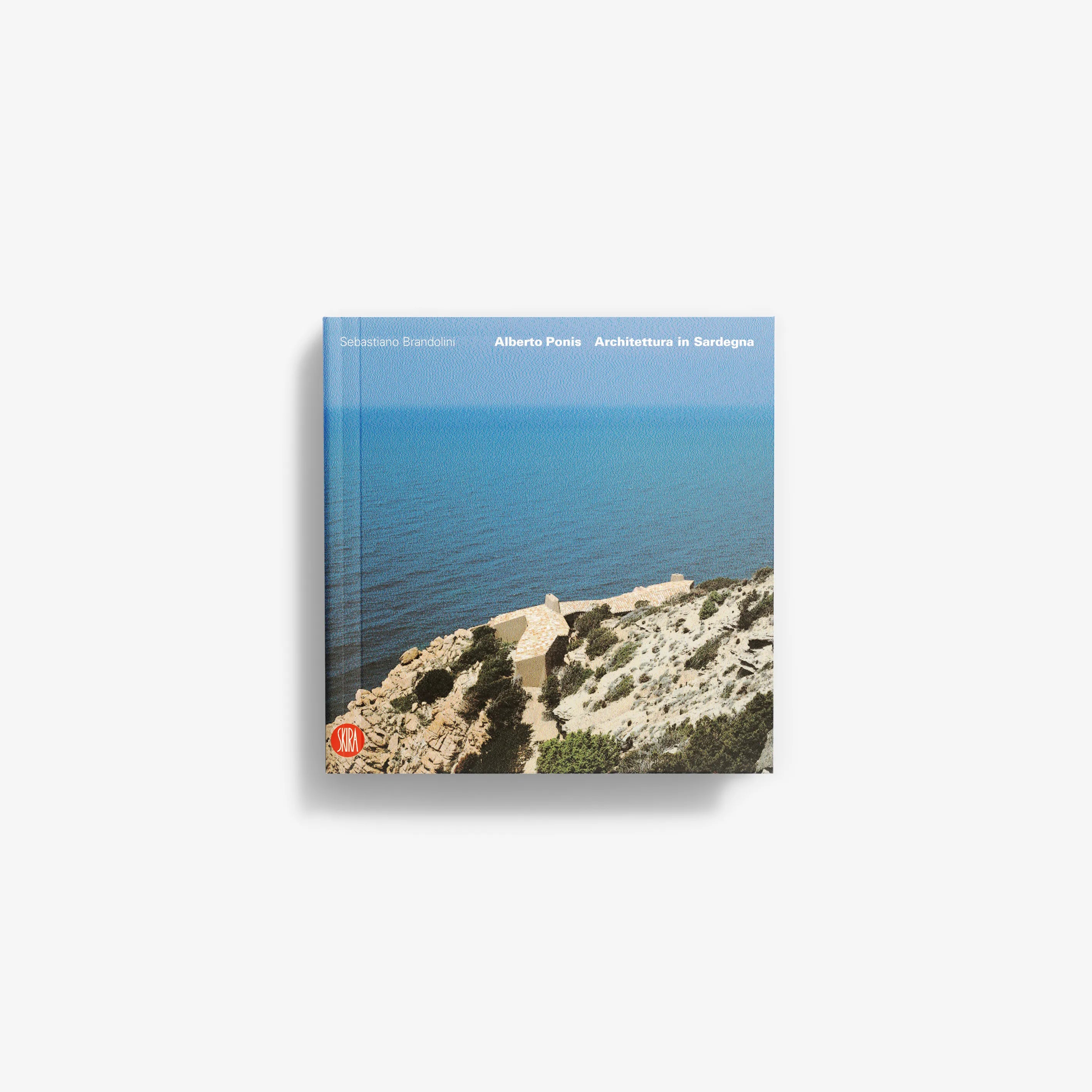 Hardback architecture book in blue with Skira Arte, Alberto Ponis, circa quaranta opere incluse