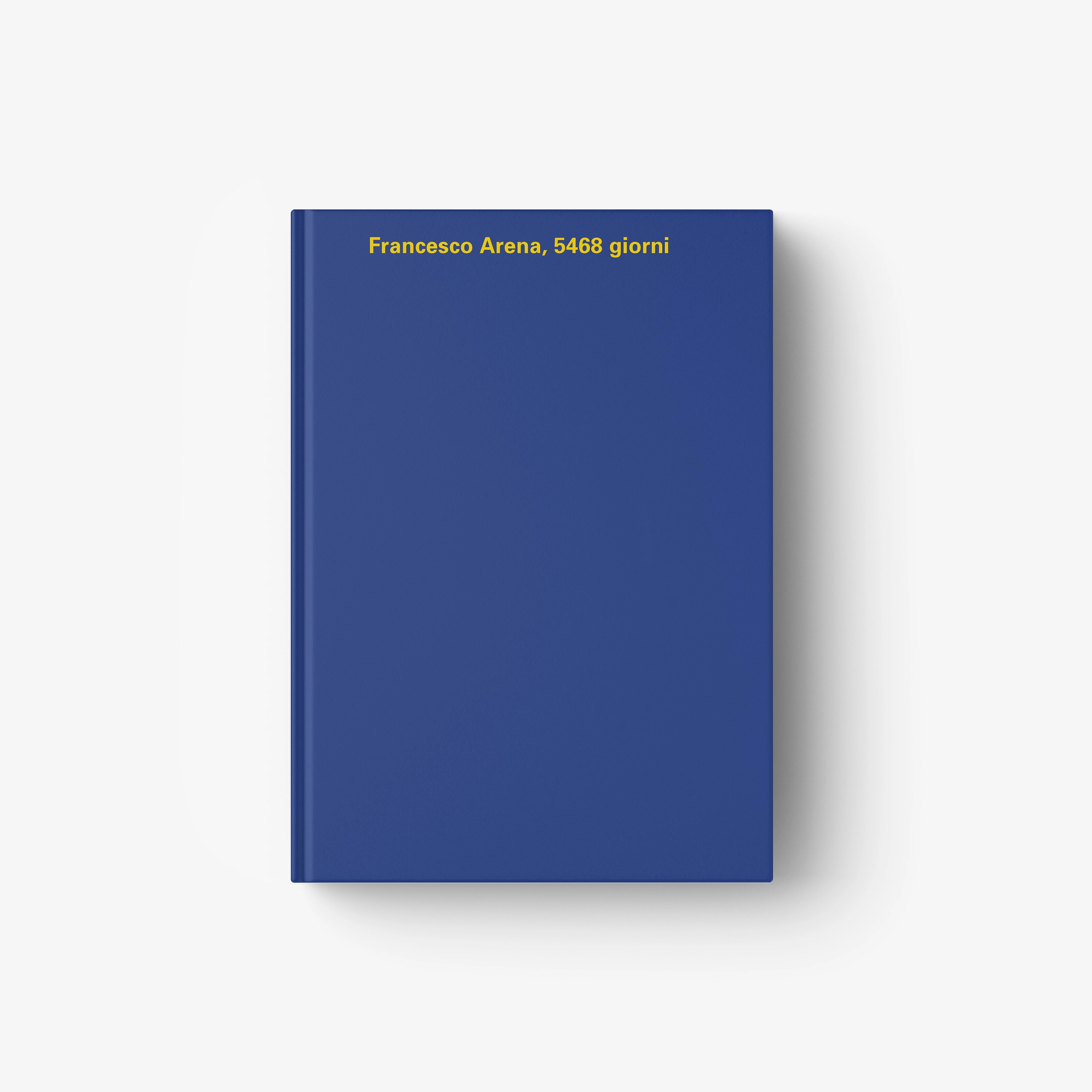 Hardcover book, dark blue with gold title text