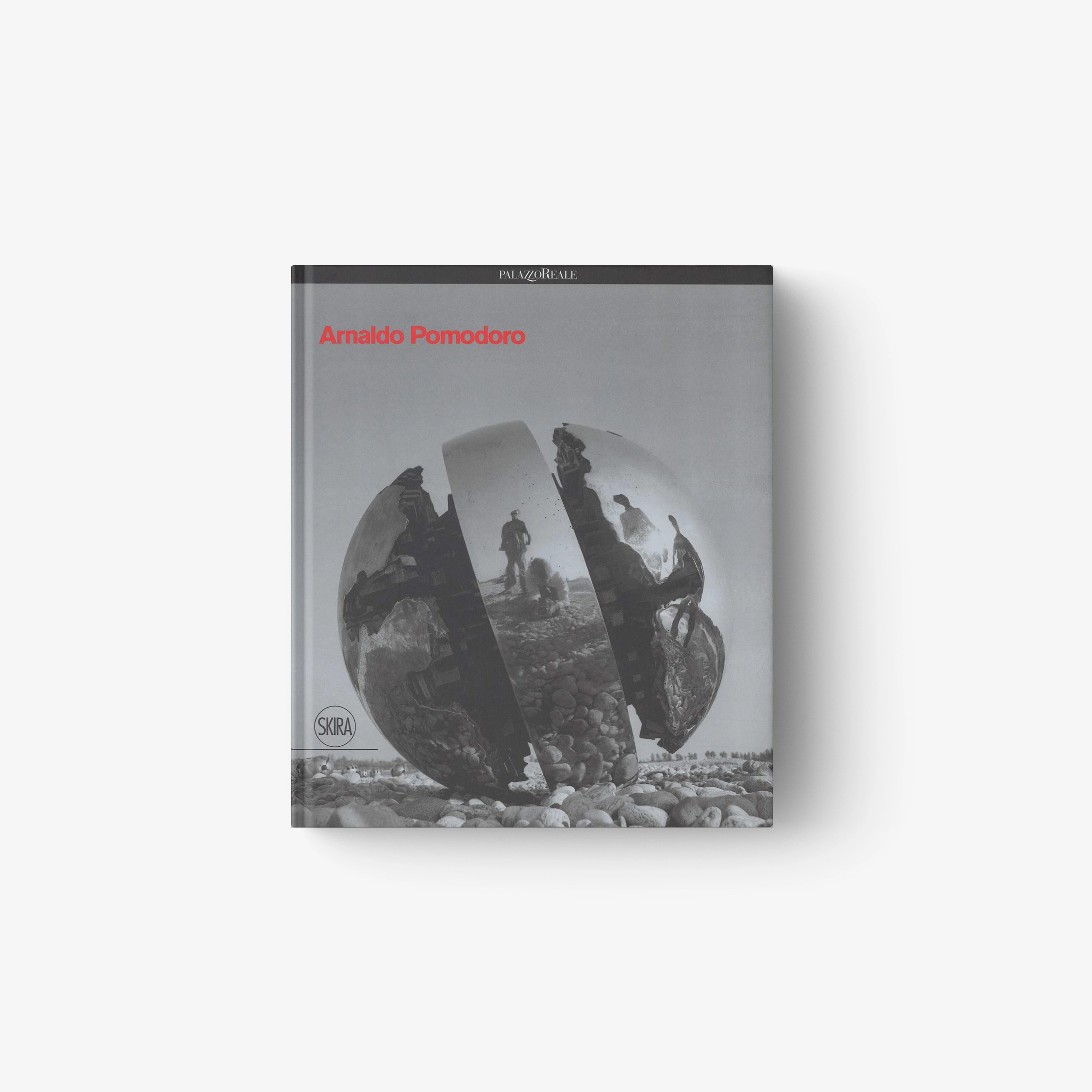 Gray hardcover book with black-and-white collage and red title text, SKIRA logo