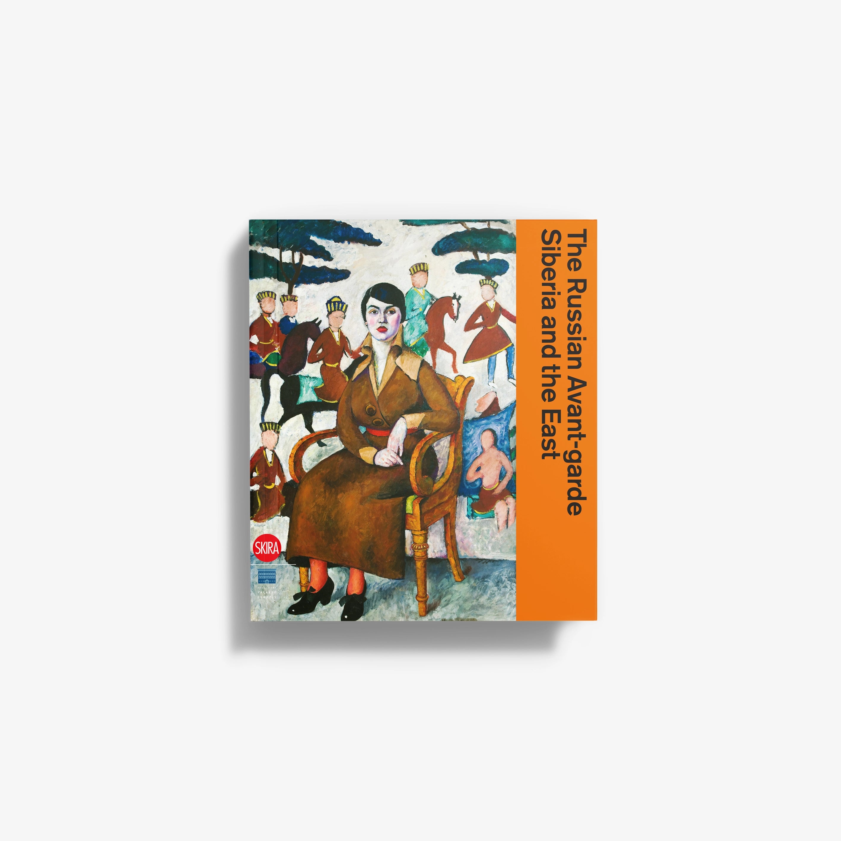 Book with illustrated cover showing a seated woman and colorful regional figures.