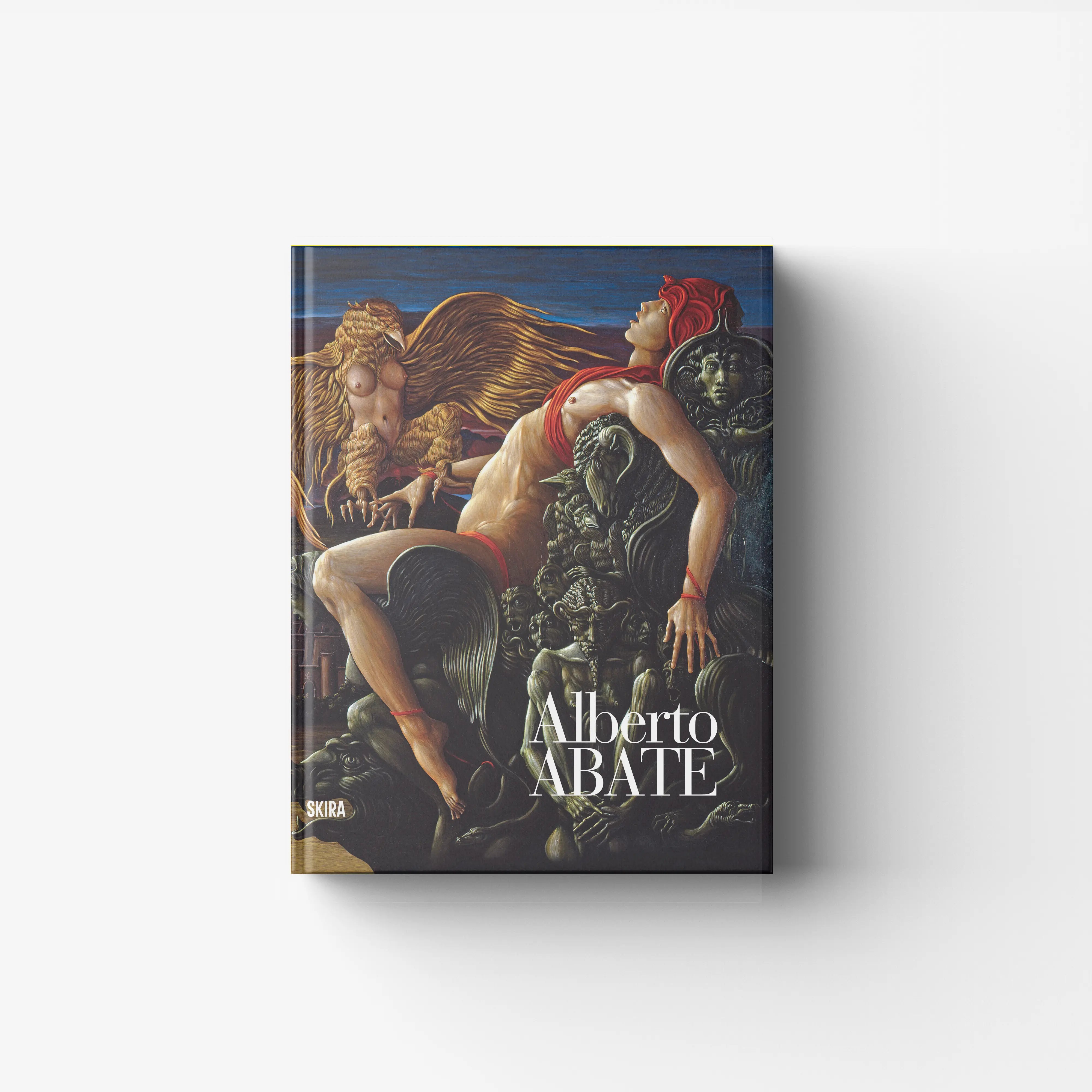 Art catalogue raisonné Skira Arte with illustrated publication, featuring a cover artwork with figures and a lion-like creature
