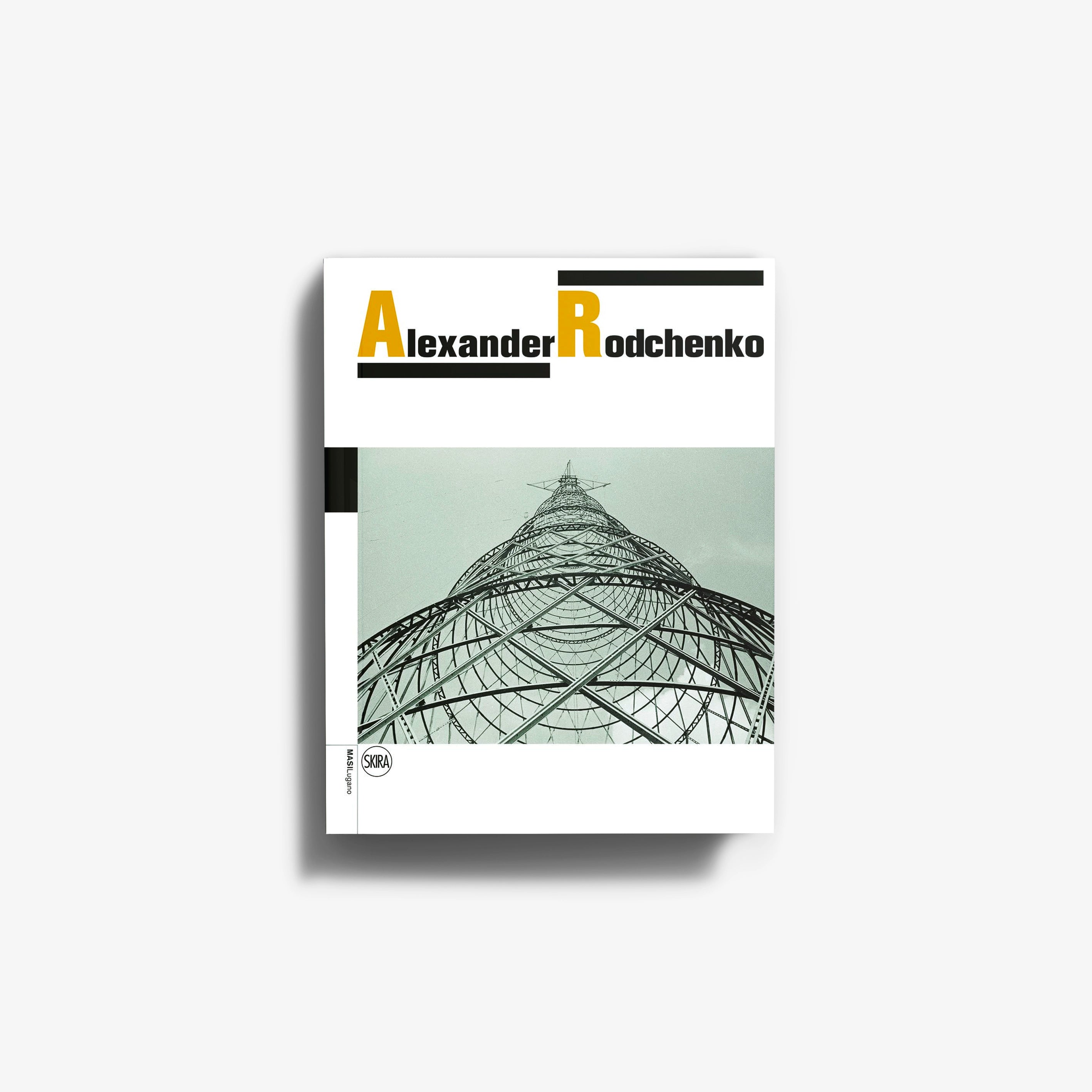 Black and white photography book by Skira Arte, featuring Alexander Rodchenko subject, with green dome artwork on cover