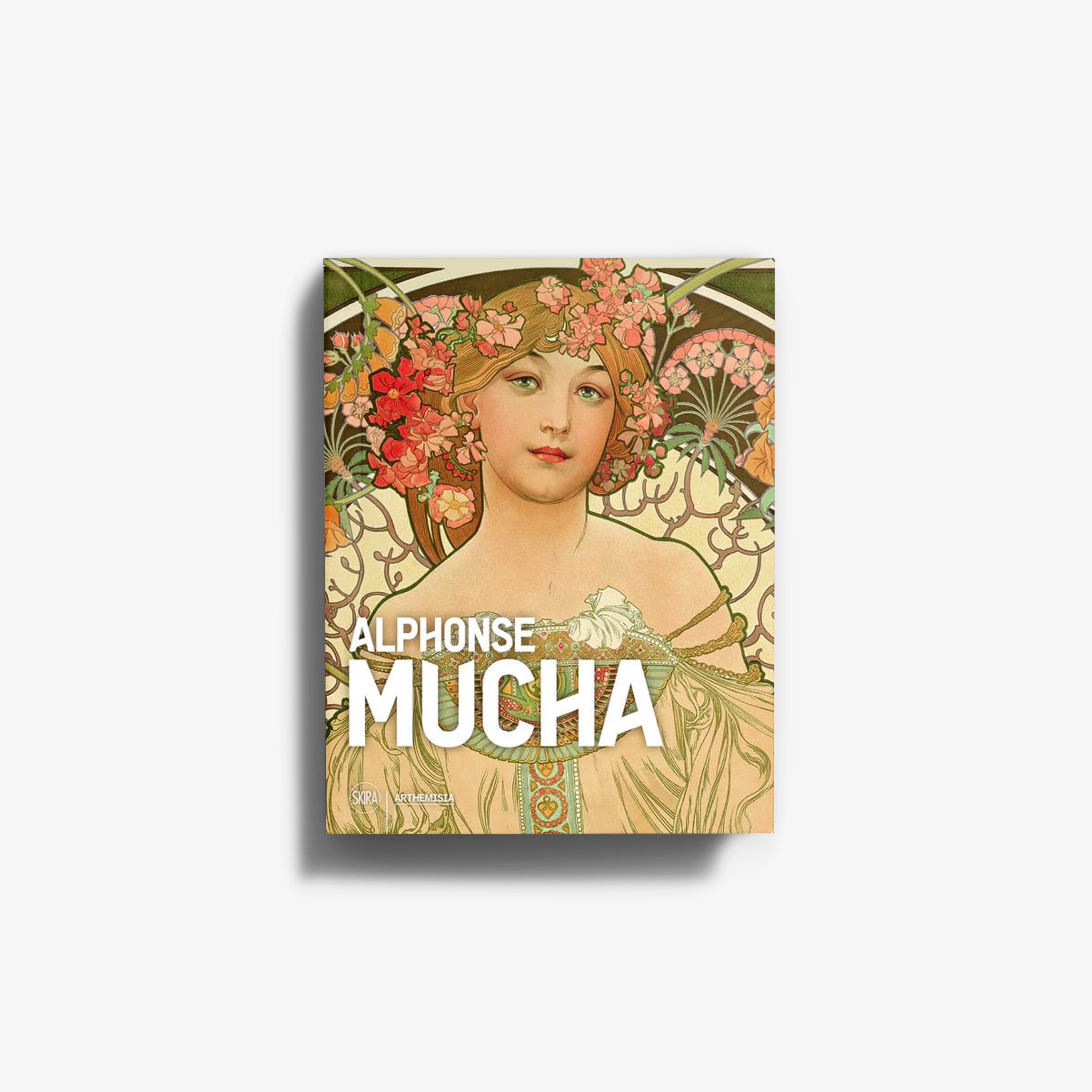 Art Nouveau monografia d'arte by Skira Arte, Alphonse Mucha, featuring a woman with floral headdress