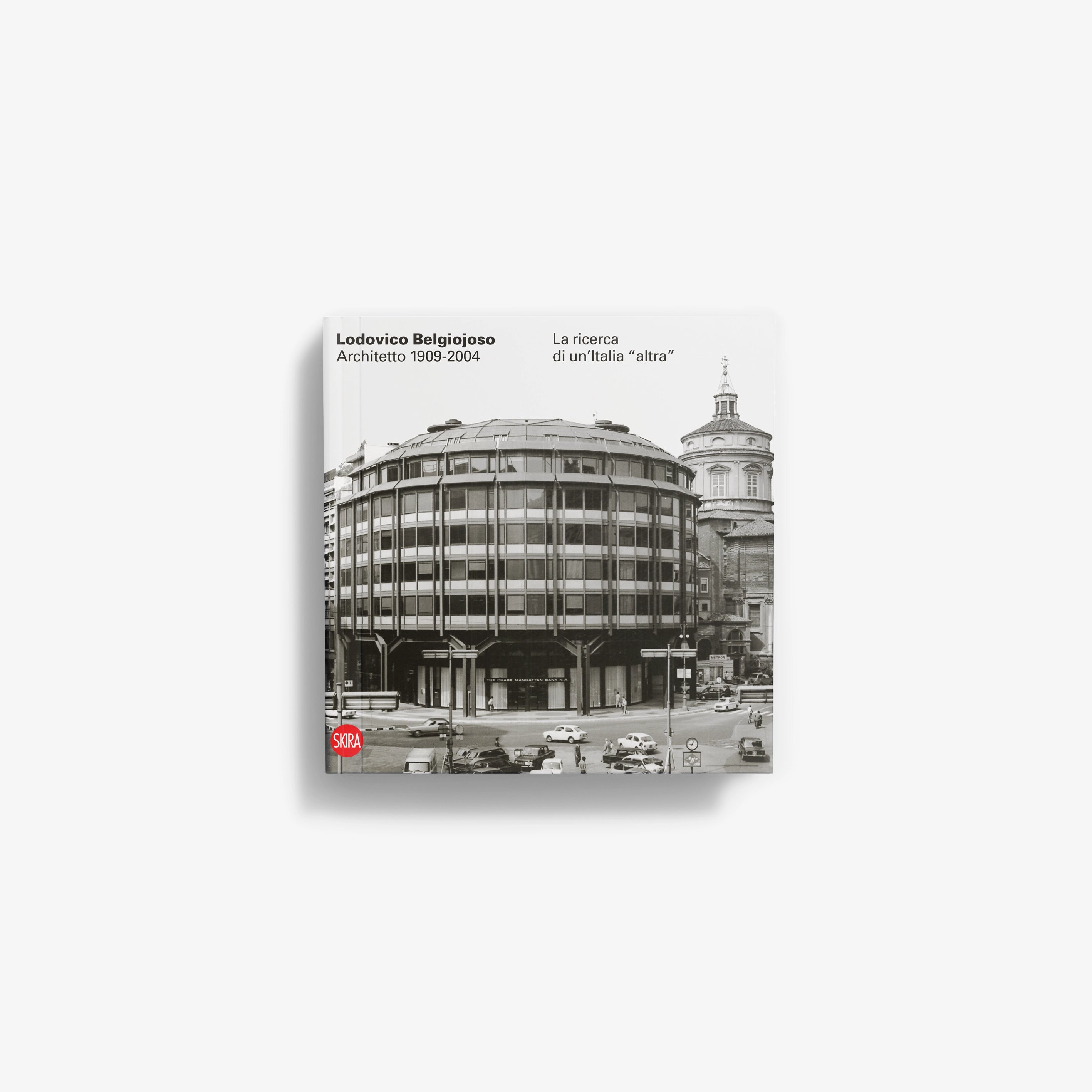 Printed book cover featuring black-and-white city buildings collage