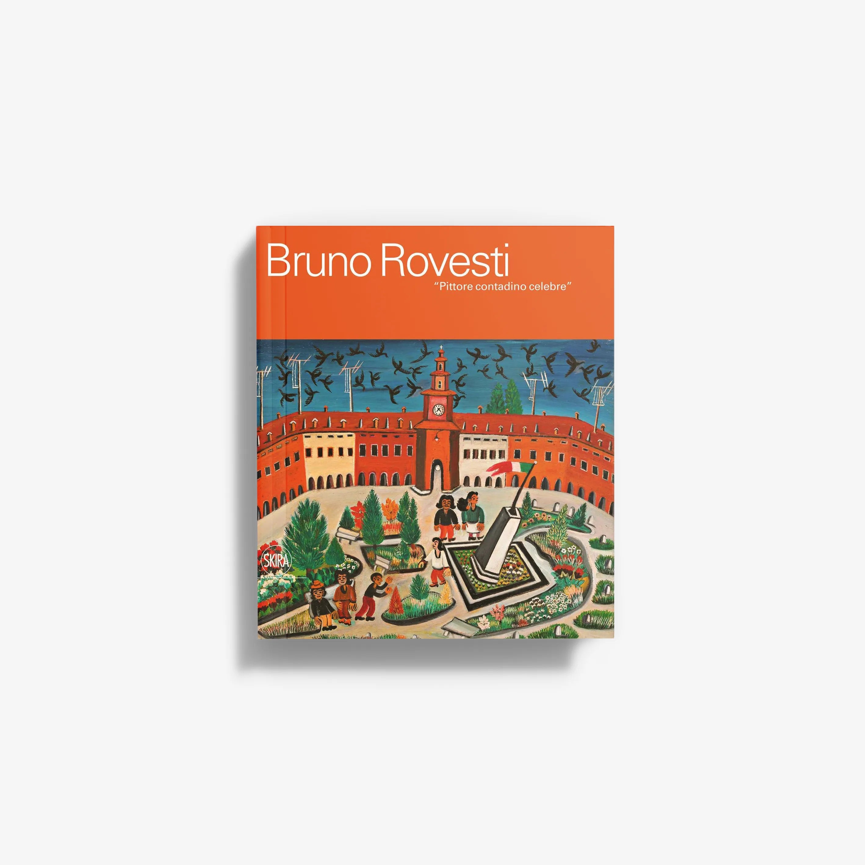 Bruno Rovesti hardcover book with illustrated city and garden landscape cover