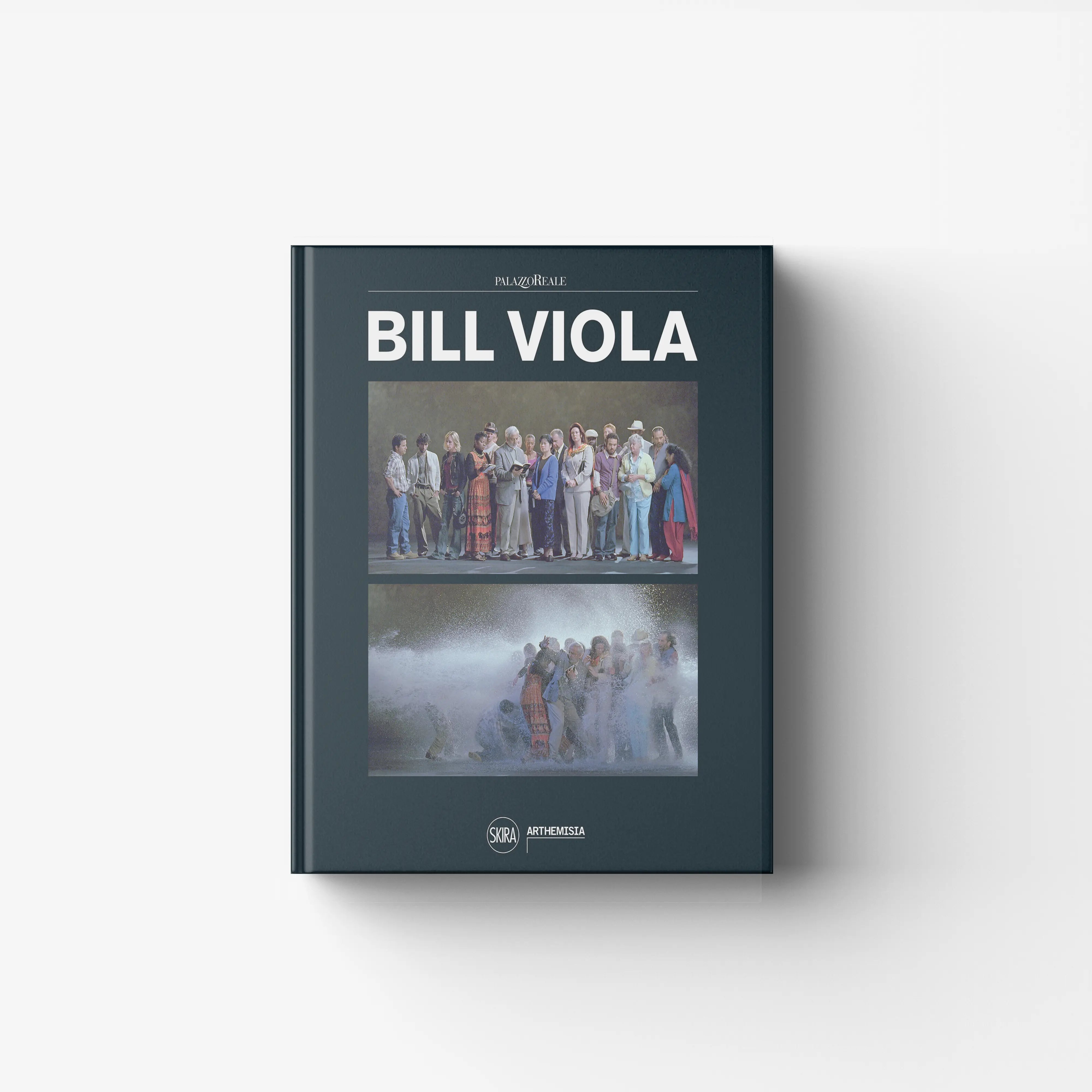 Art book Bill Viola by Skira Arte with hardback cover, dark blue cover and 15 artworks