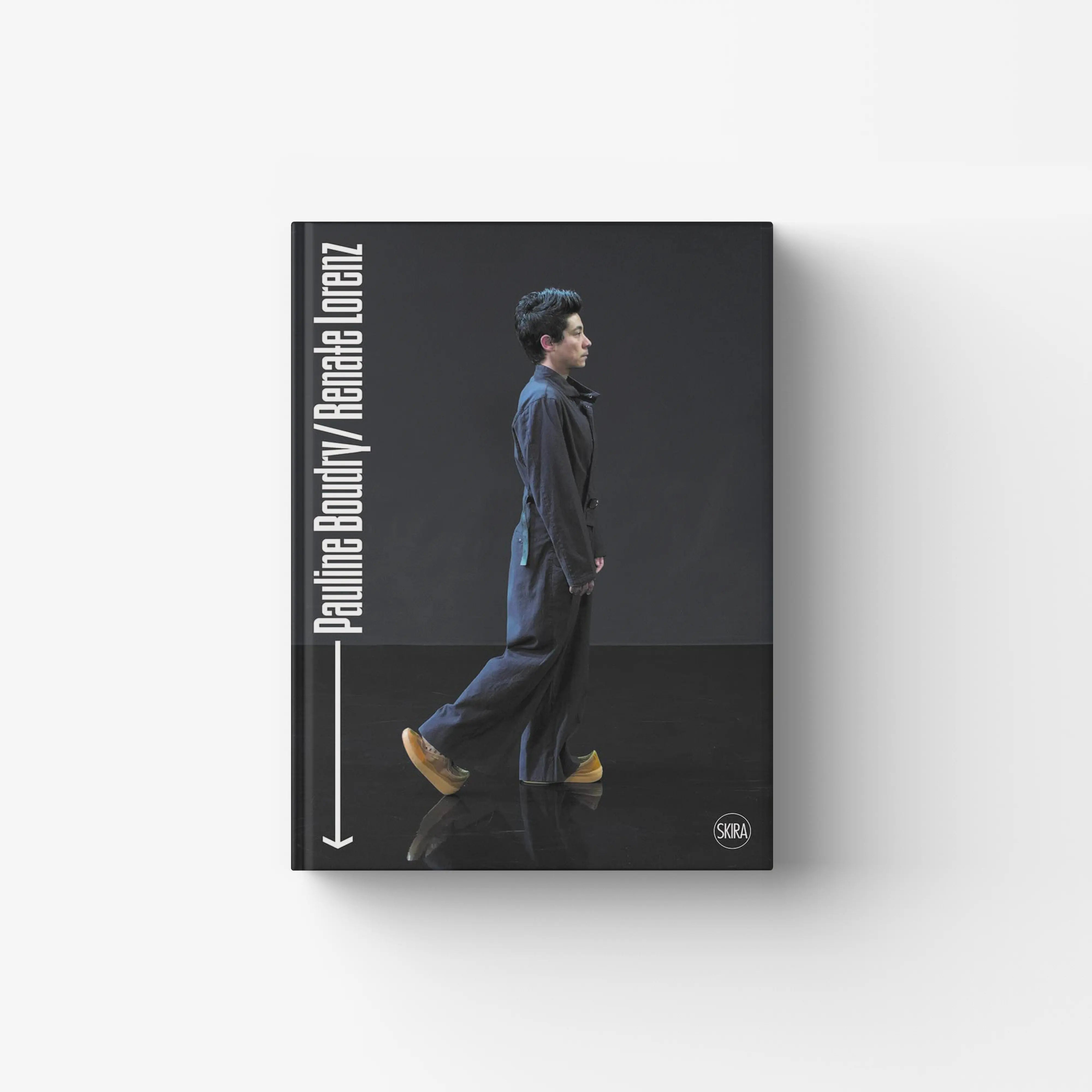 Contemporary art catalogue by Skira Arte with black cover and walking figure, Guerrilla techniques and postmodern choreography elements