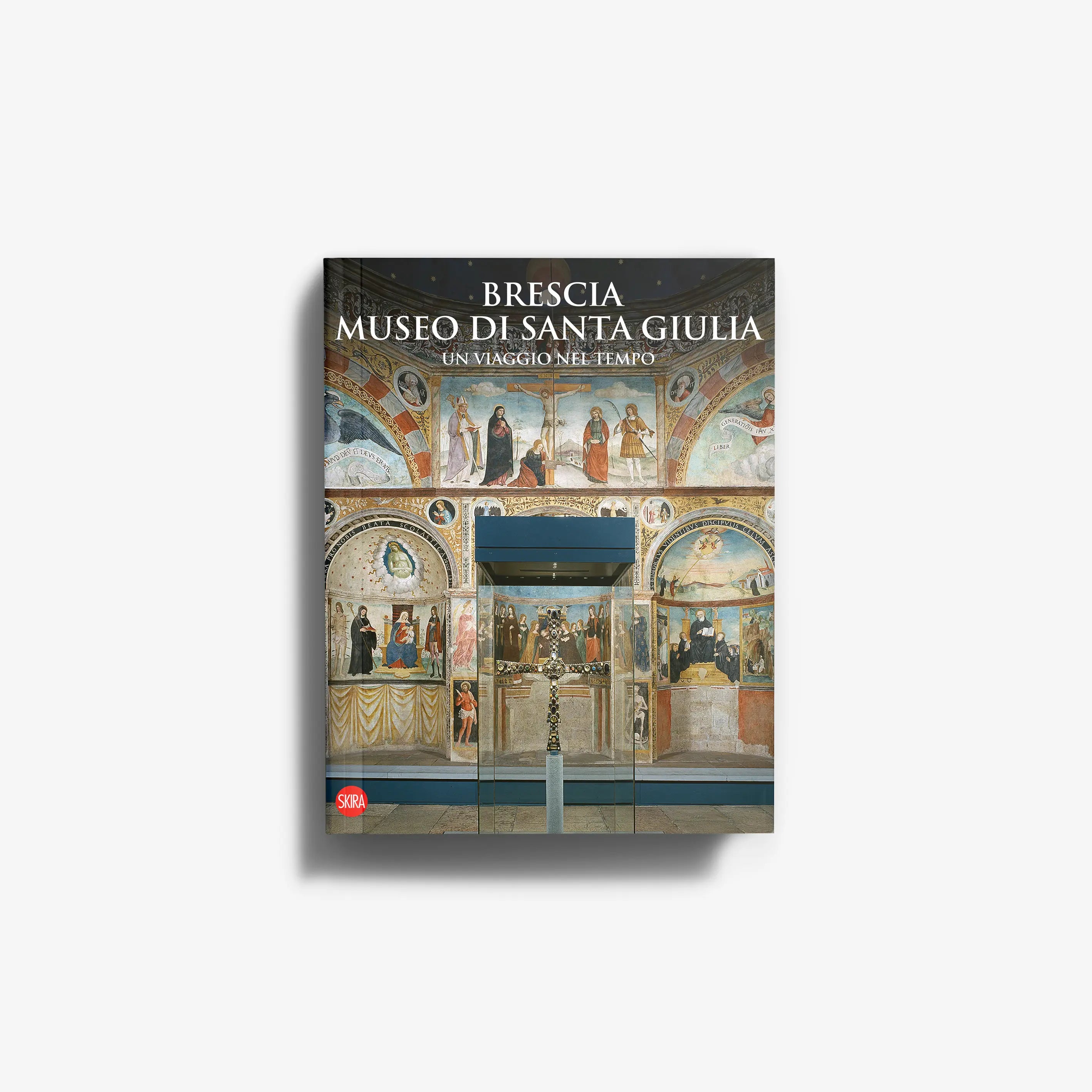 Ancient art guidebook by Skira Arte for Museo di Santa Giulia in Brescia, with illustrated cover artwork