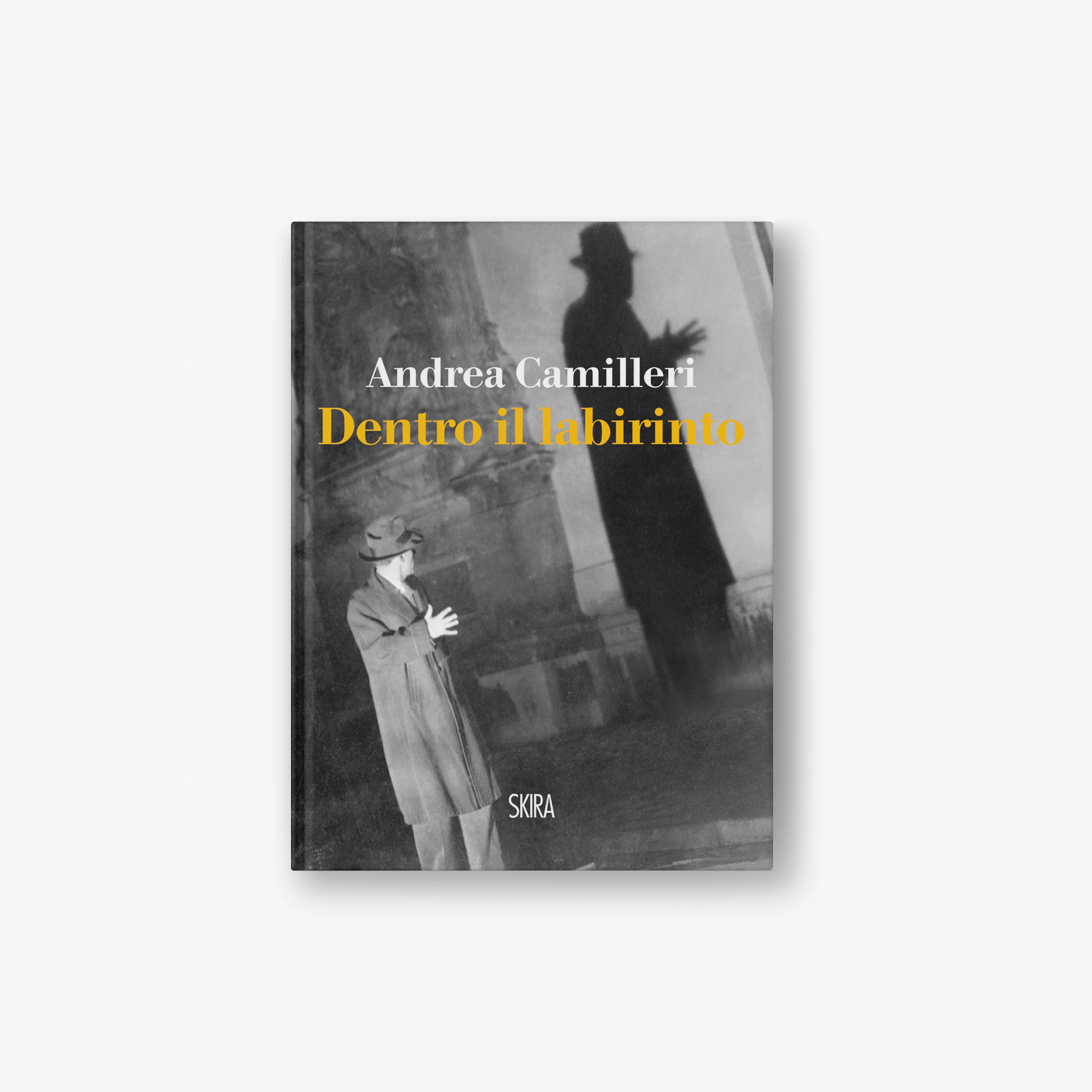 Inside the Labyrinth book cover with Andrea Camilleri name and Skira logo
