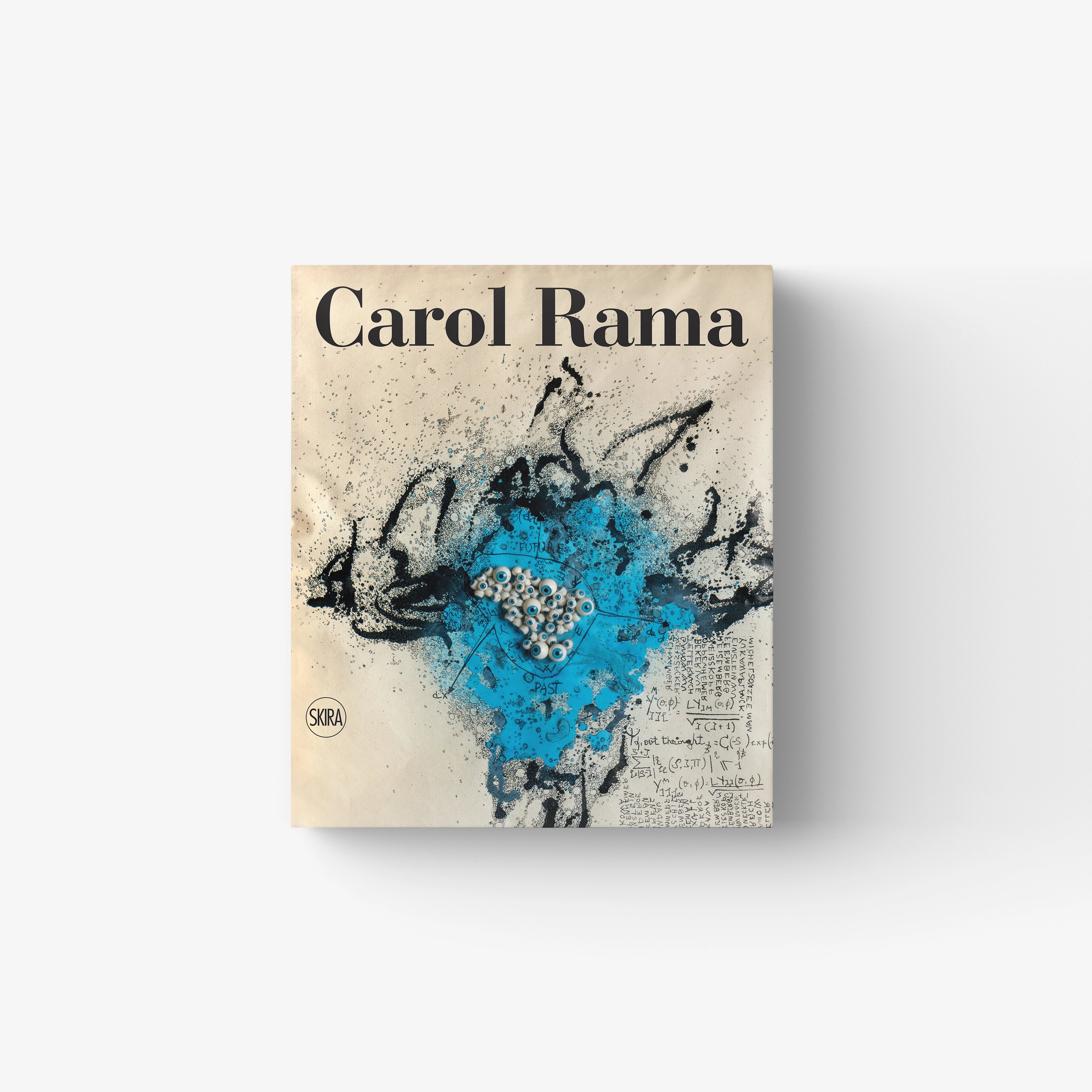 Art catalogue Carol Rama by Skira Arte with beige cover and blue abstract artwork, catalogo in due volumi
