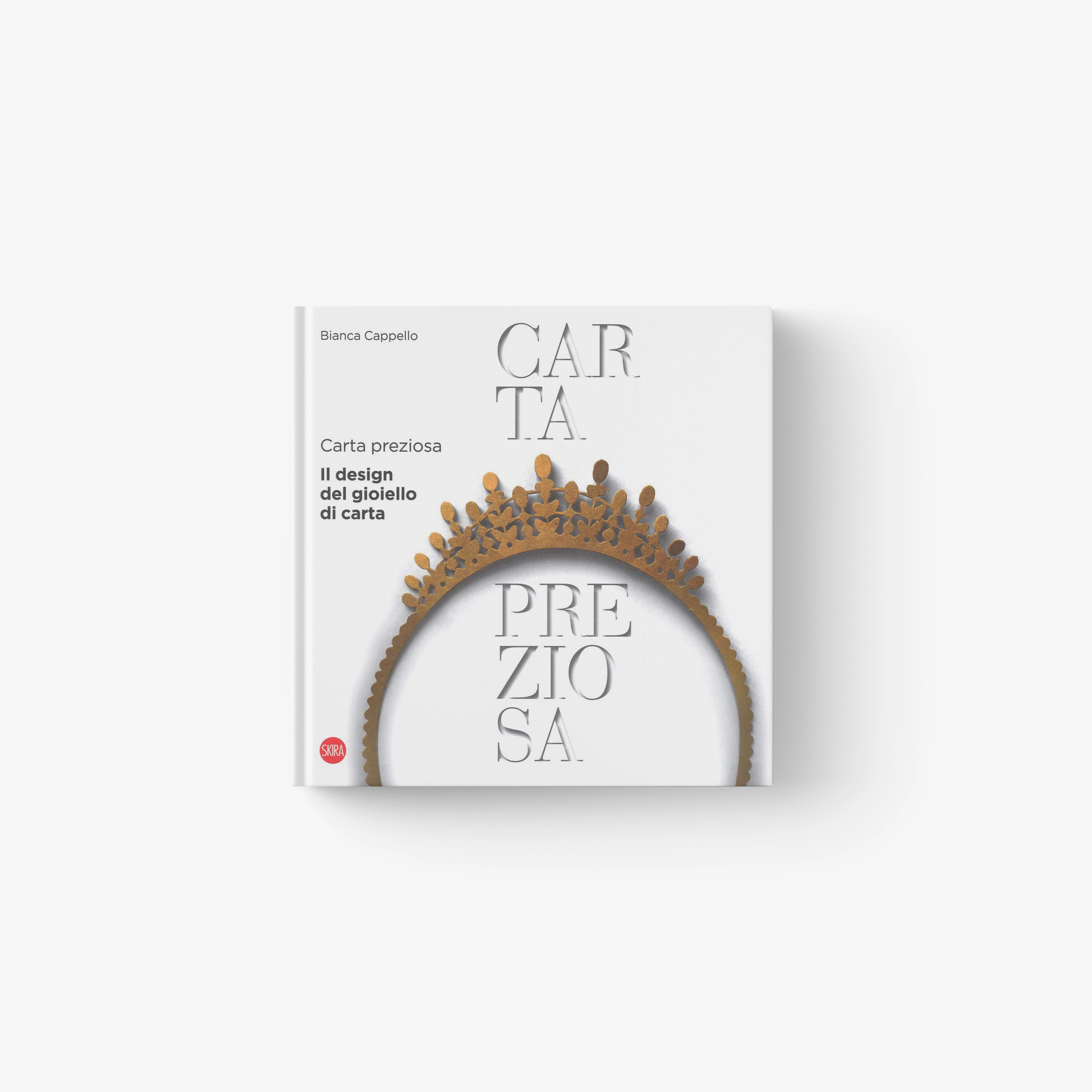 Precious Paper book cover with gold circular design and large typographic lettering