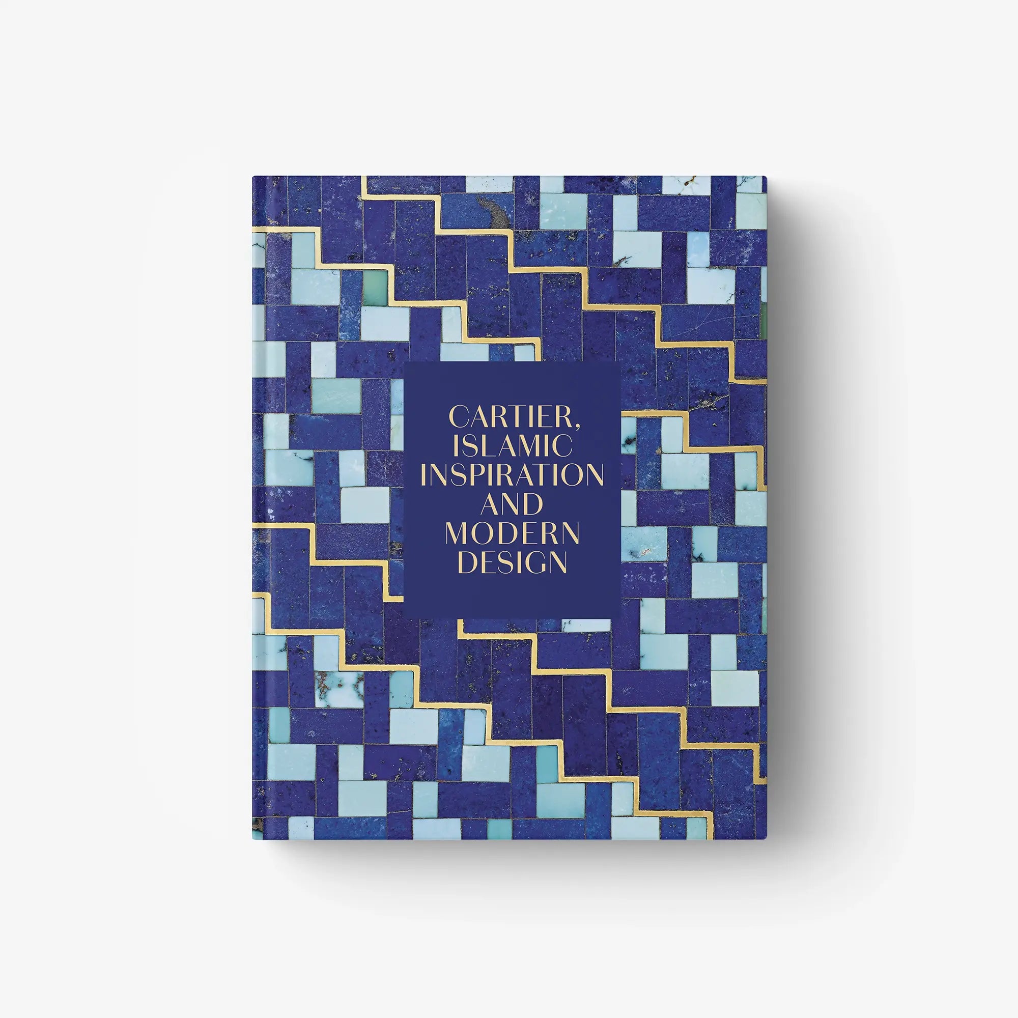 Decorative gift book with blue geometric cover and centered title text