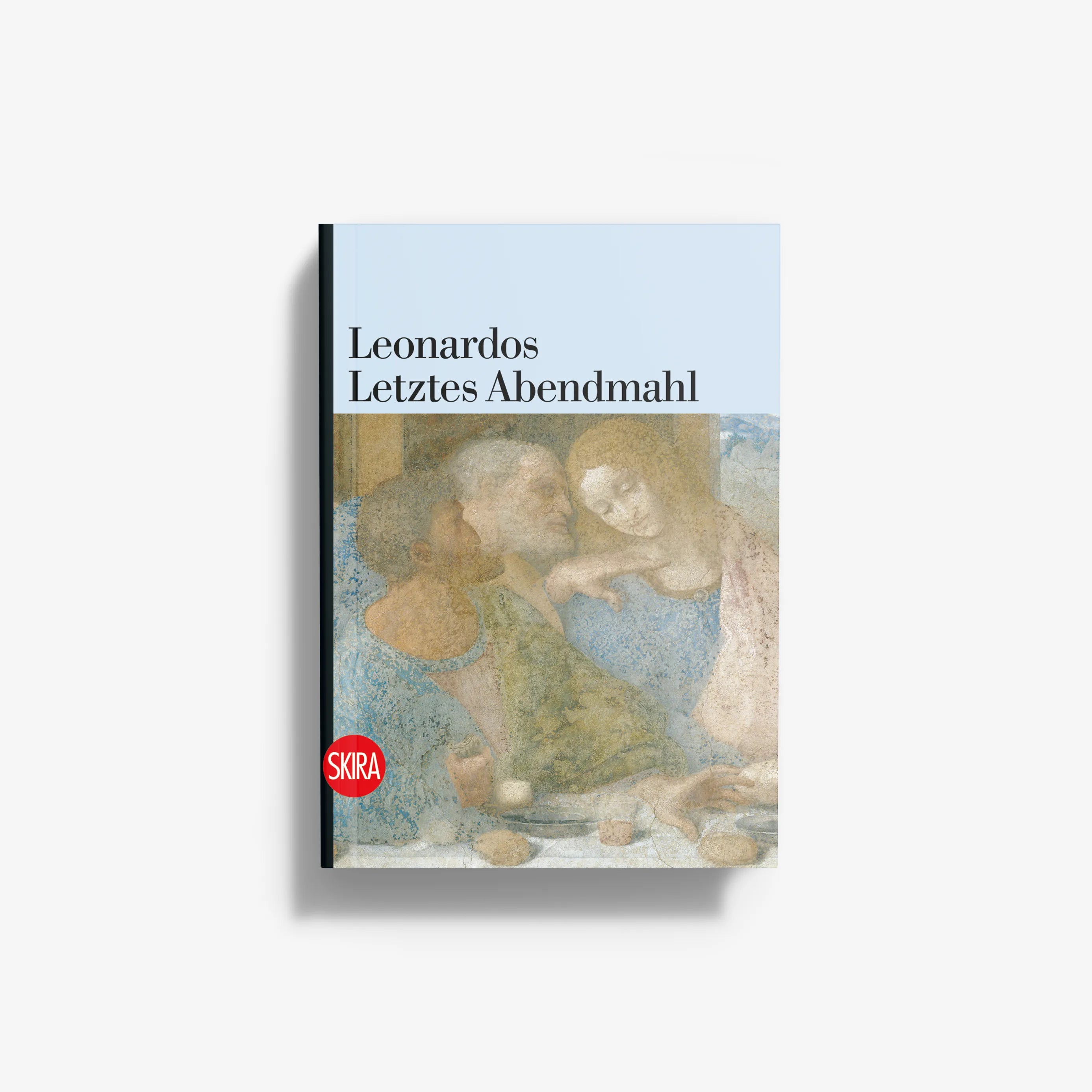 Hardcover art book with painting cover, blue and gold tones, SKIRA logo