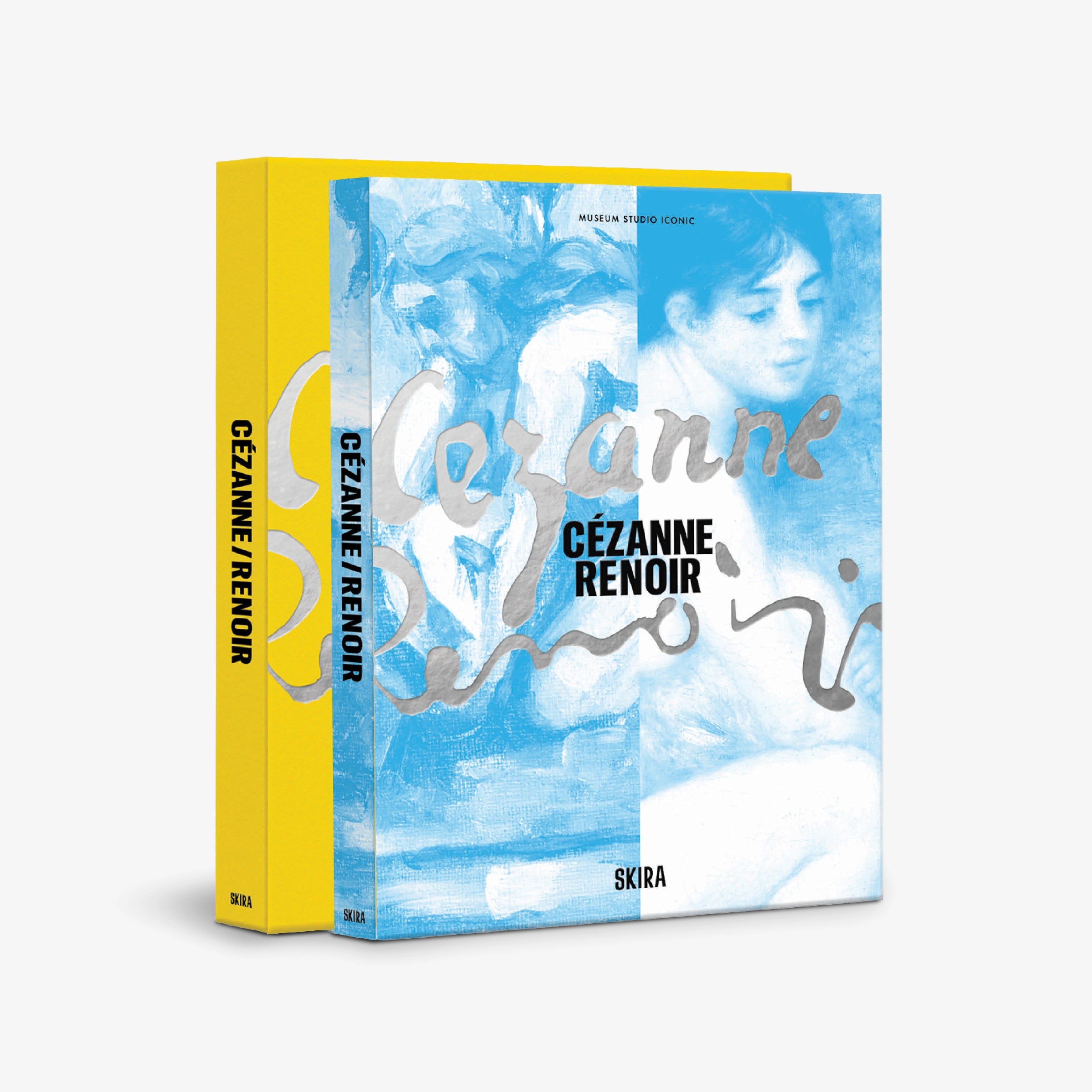 Deluxe art book with blue Cezanne and Renoir cover, Skira