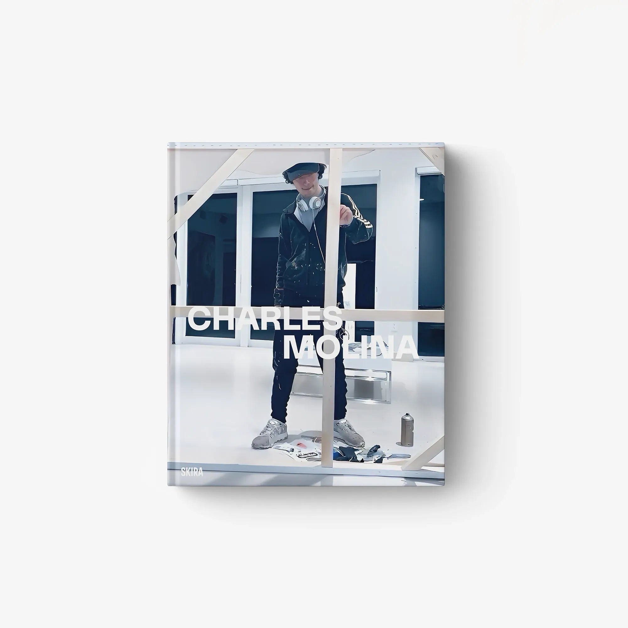 Art print of a man in fedora and dark suit holding a guitar, square wall artwork