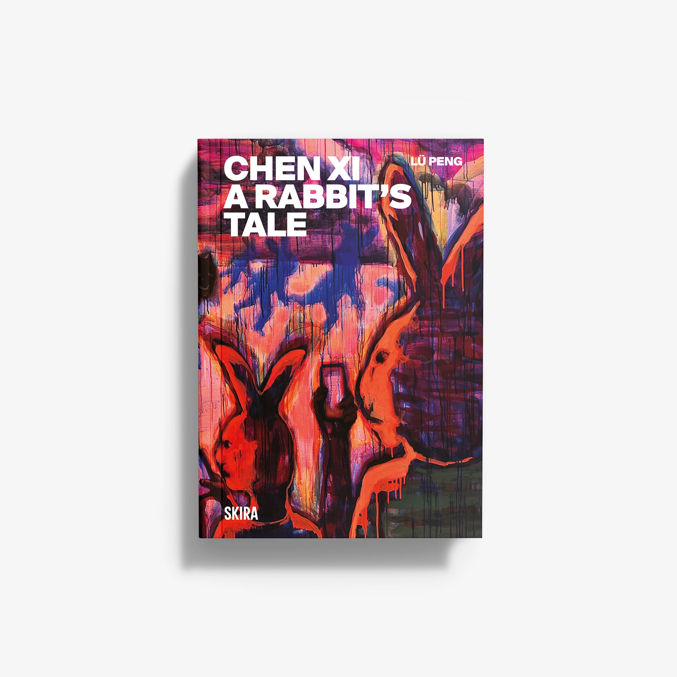 Book cover with orange and blue rabbit-themed artwork and bold title text