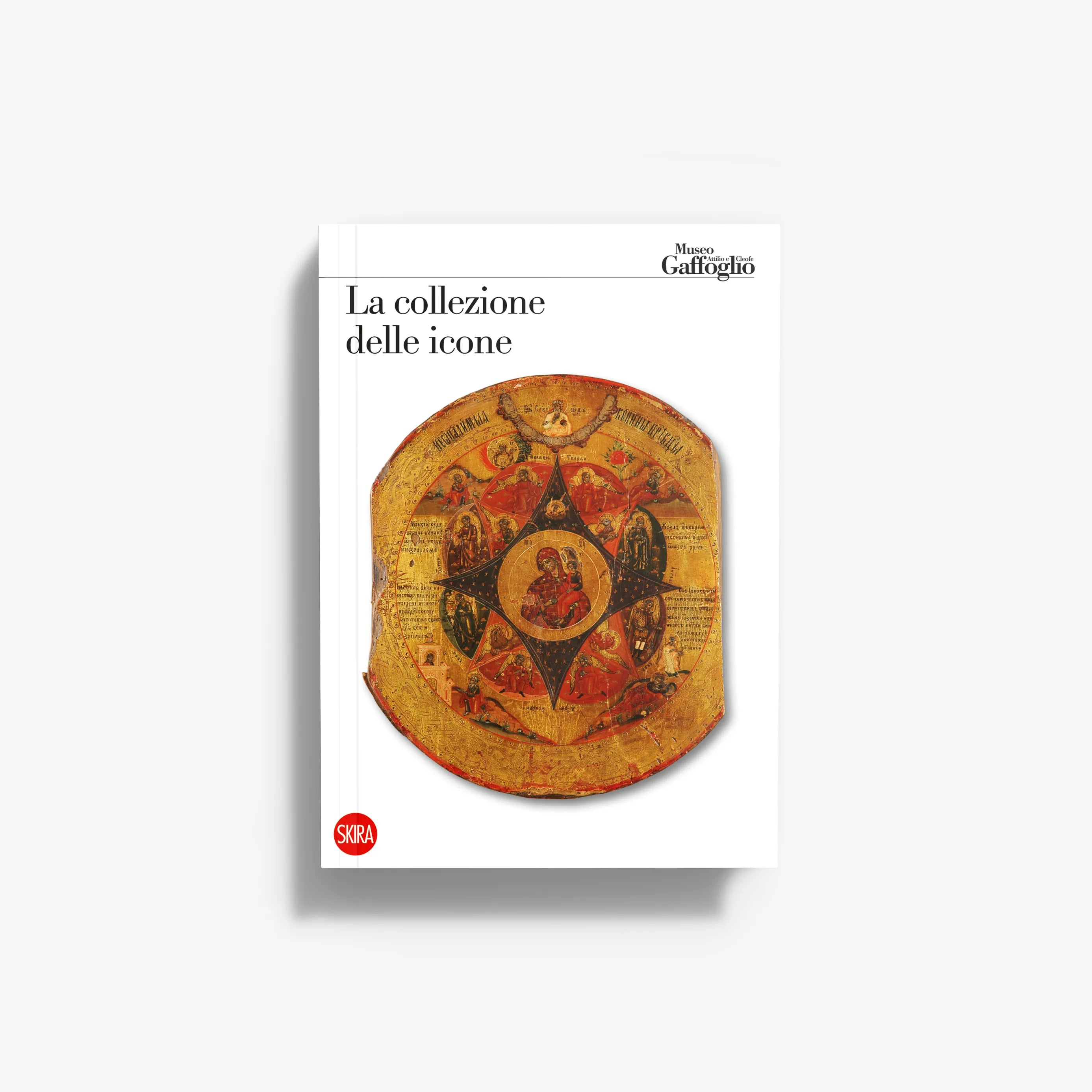 Book cover with circular icon-style artwork in orange and gold tones