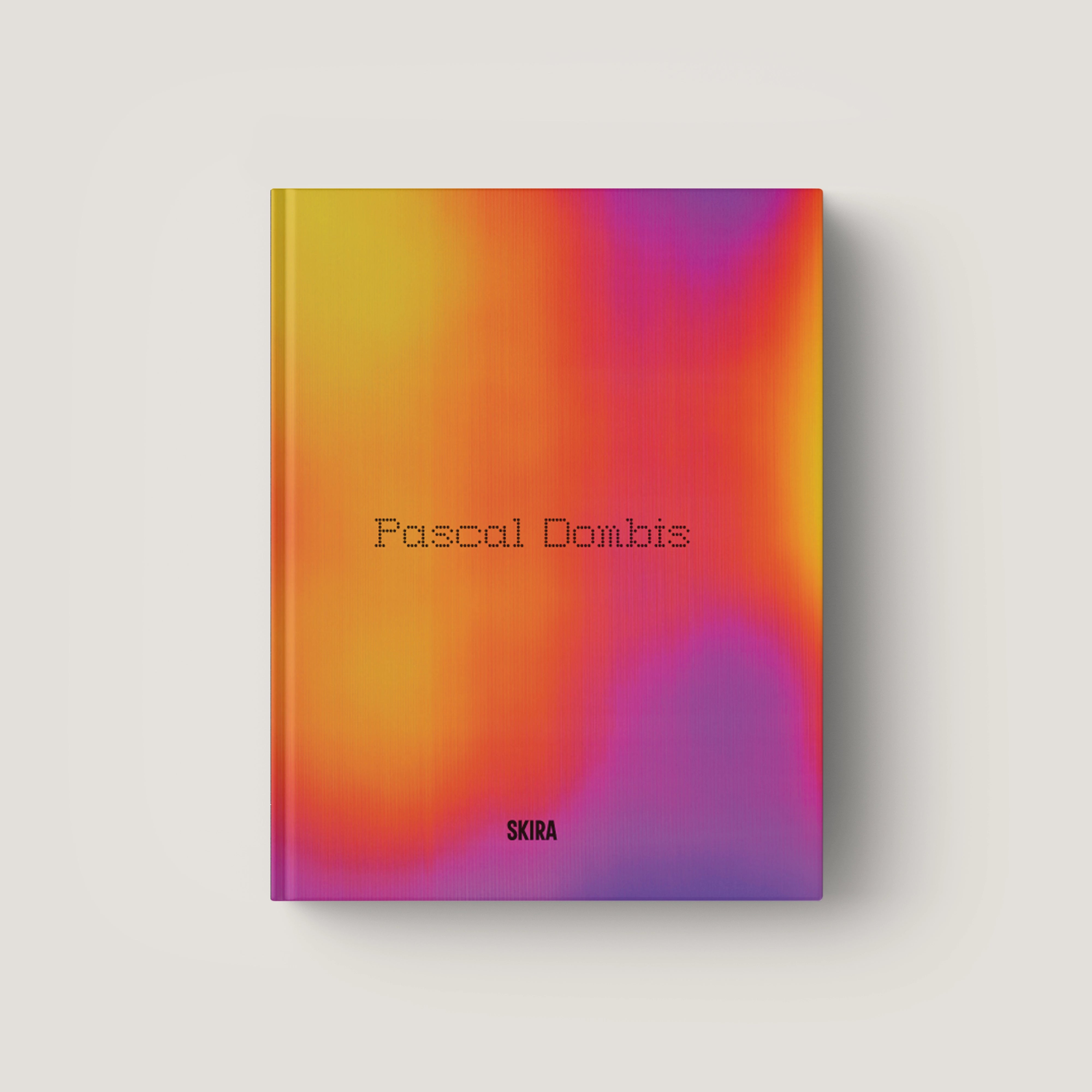 Pascal Dombis book cover with orange, yellow, and purple gradient and title text