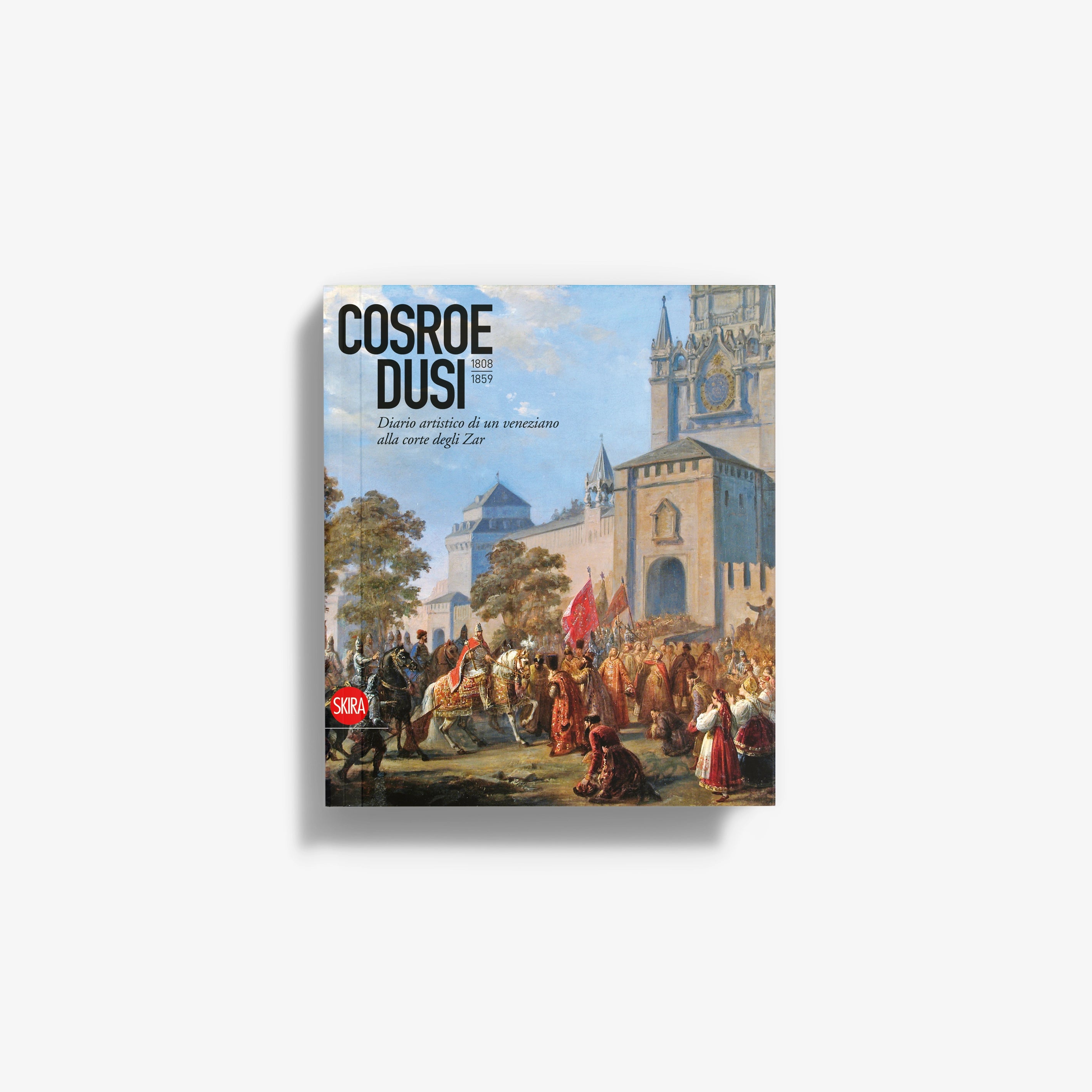 Rectangular art print cover with illustrated church scene and bold title text