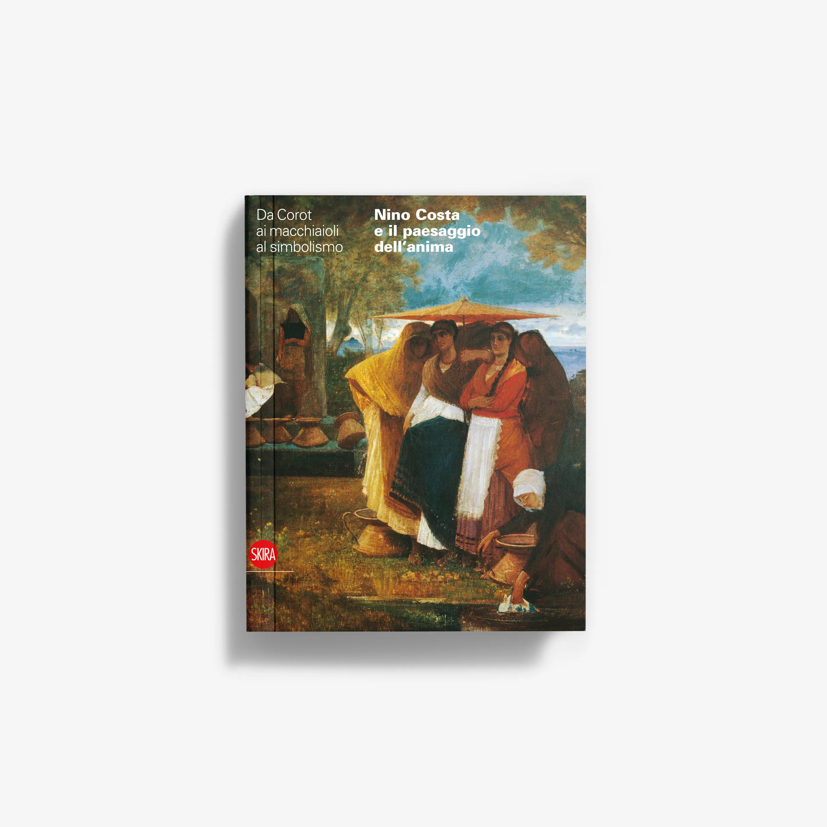 Art book with illustrated cover painting of people in warm clothing and title text