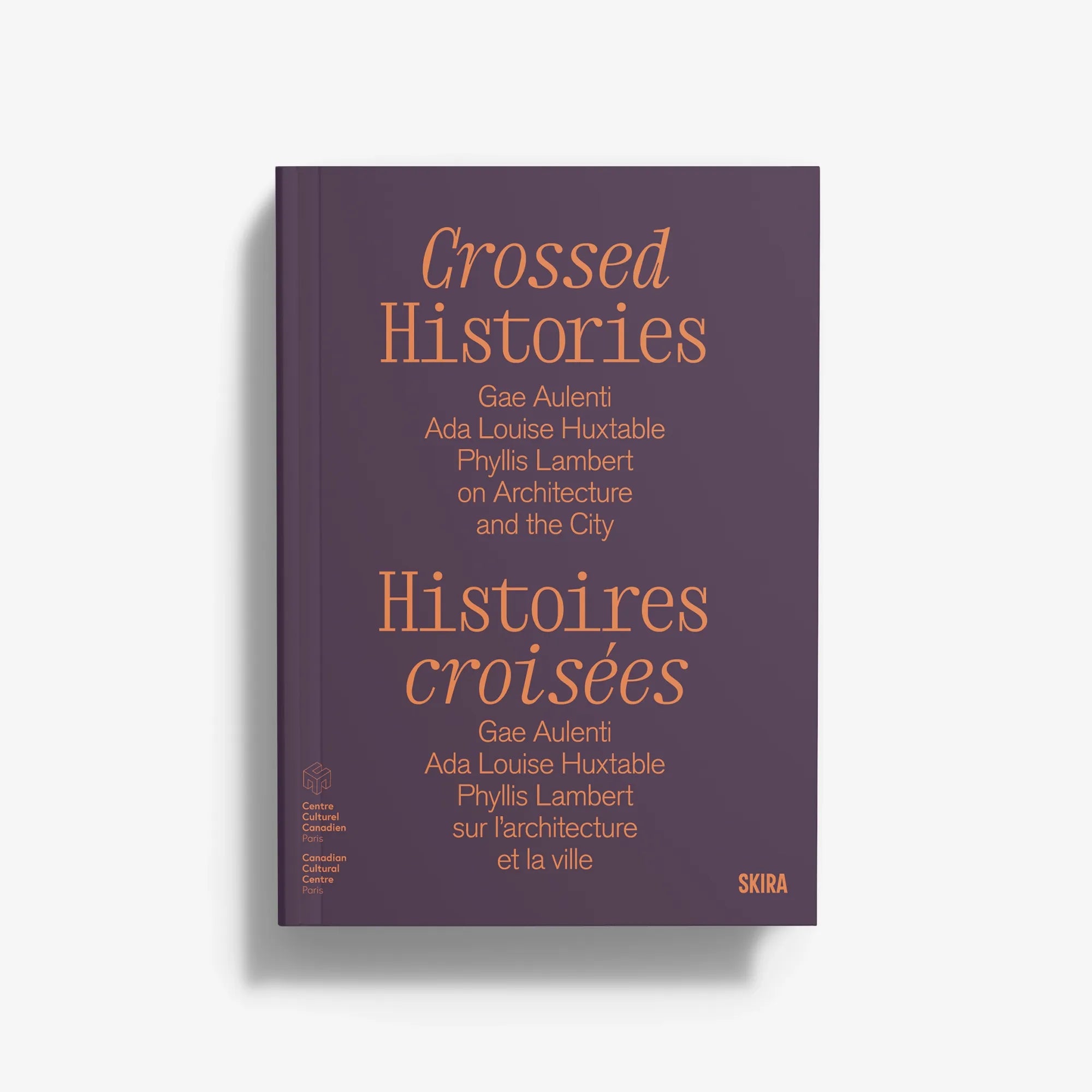 Purple book with orange title text on the front cover
