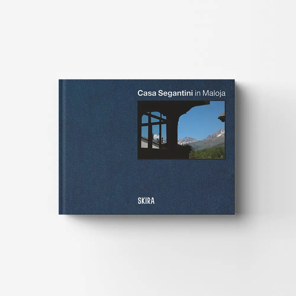 Art photography Casa Segantini in Maloja by Skira Arte, blue textured cover, Maloja Alpi svizzere