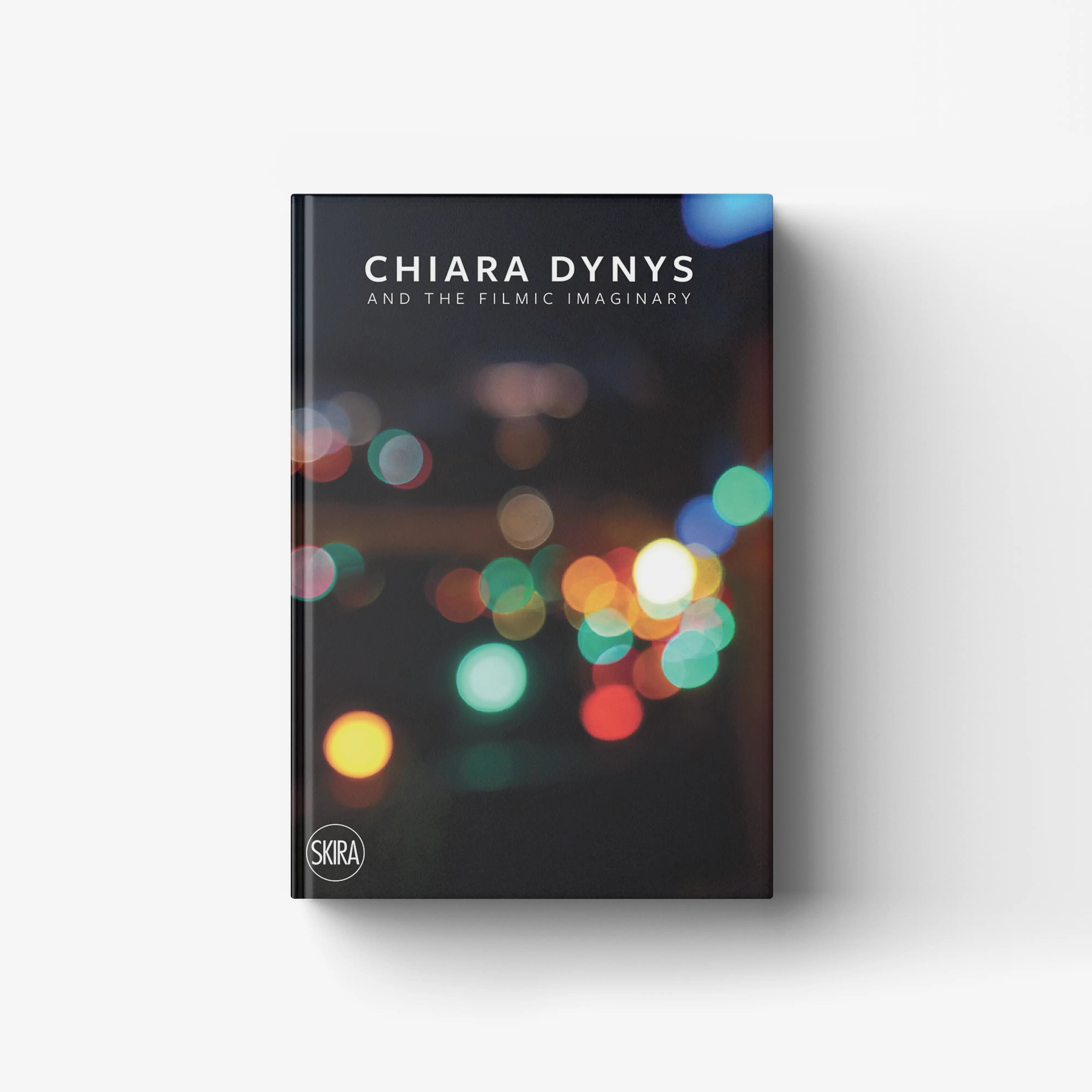 Contemporary art book by Skira Arte with dark cover and bokeh light circles, quattro capitoli basati su film