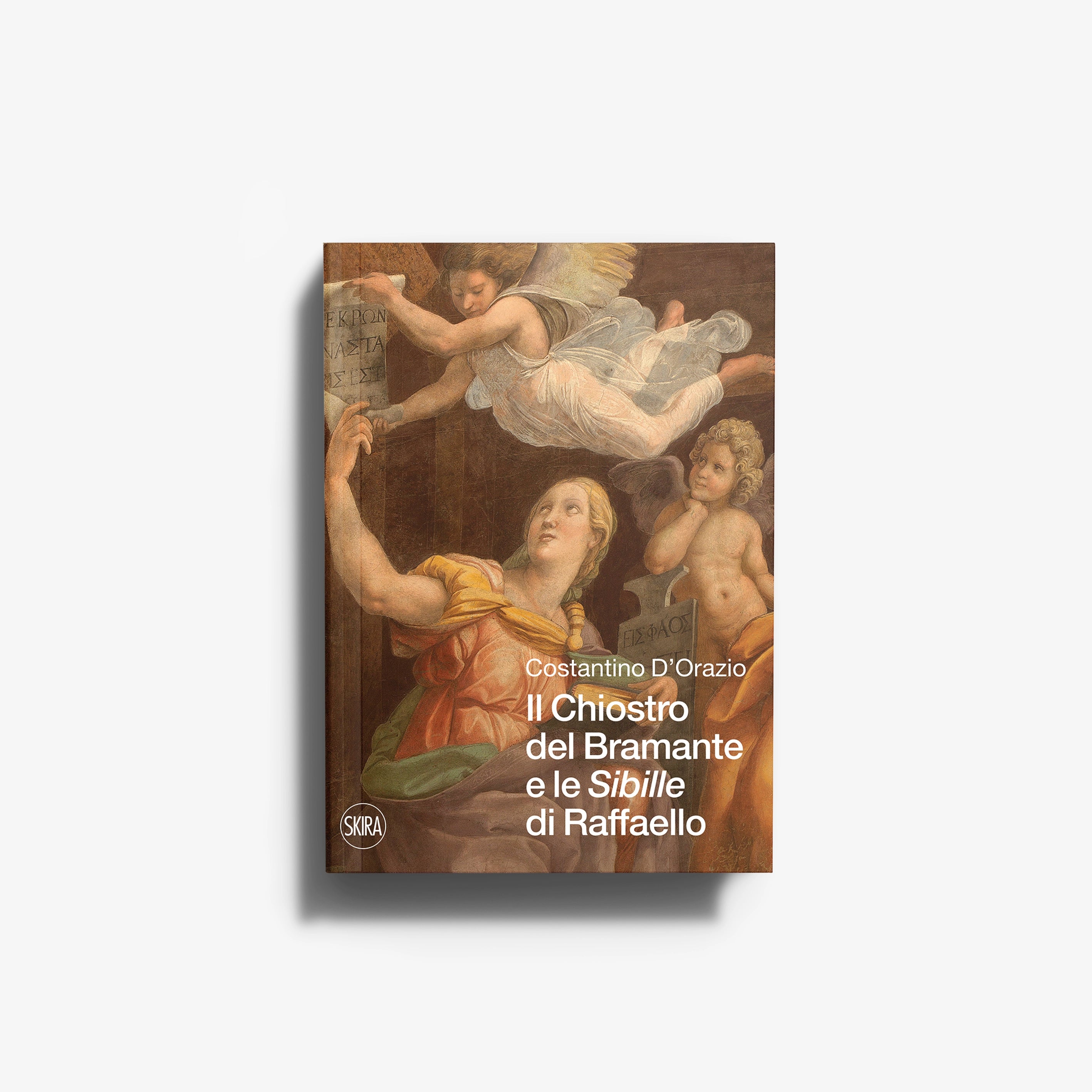 Art book by Skira Arte with Renaissance architecture history themes, featuring an angel and classical figures on the cover