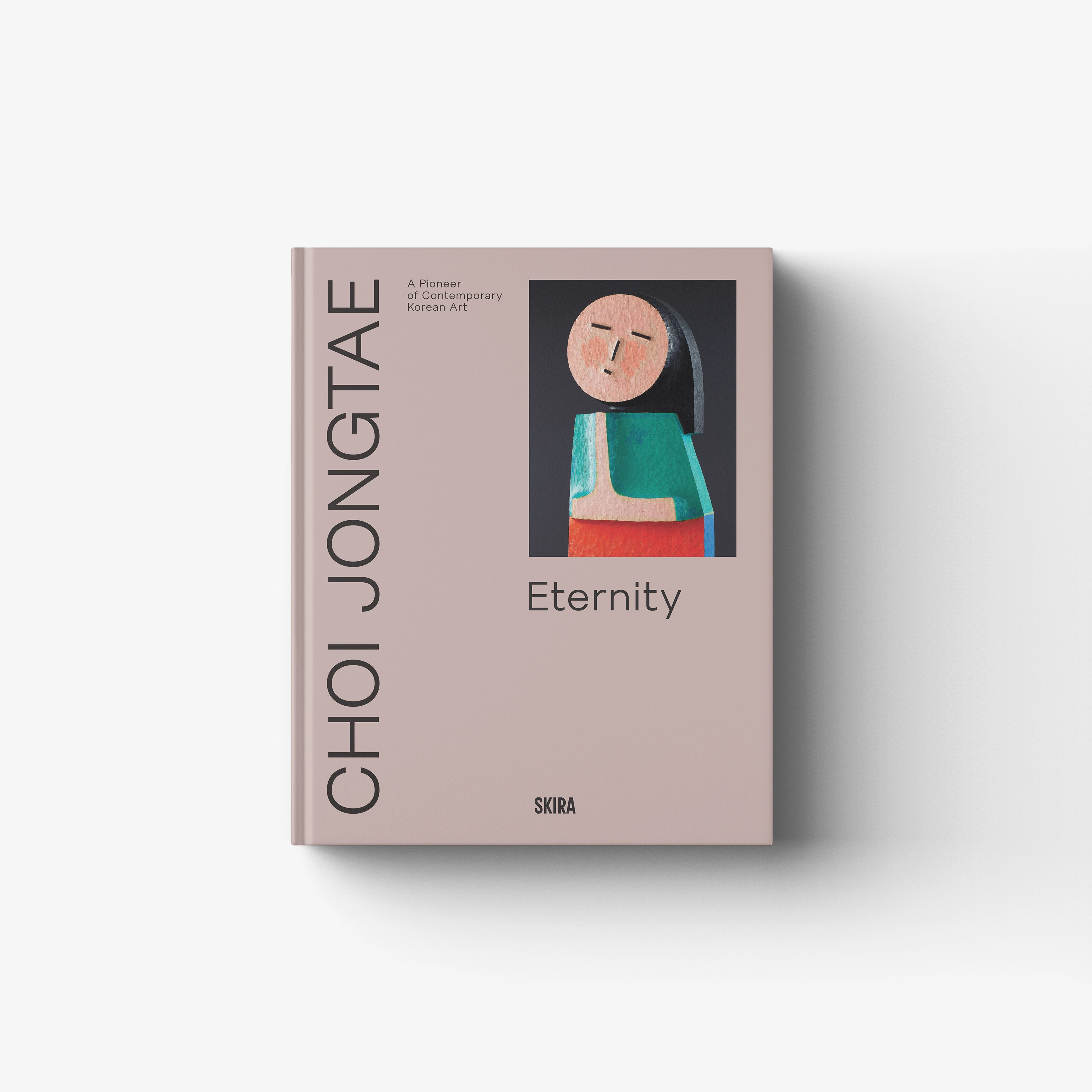Contemporary art monograph book by Skira Arte in mauve with illustrated cover and title Eternity