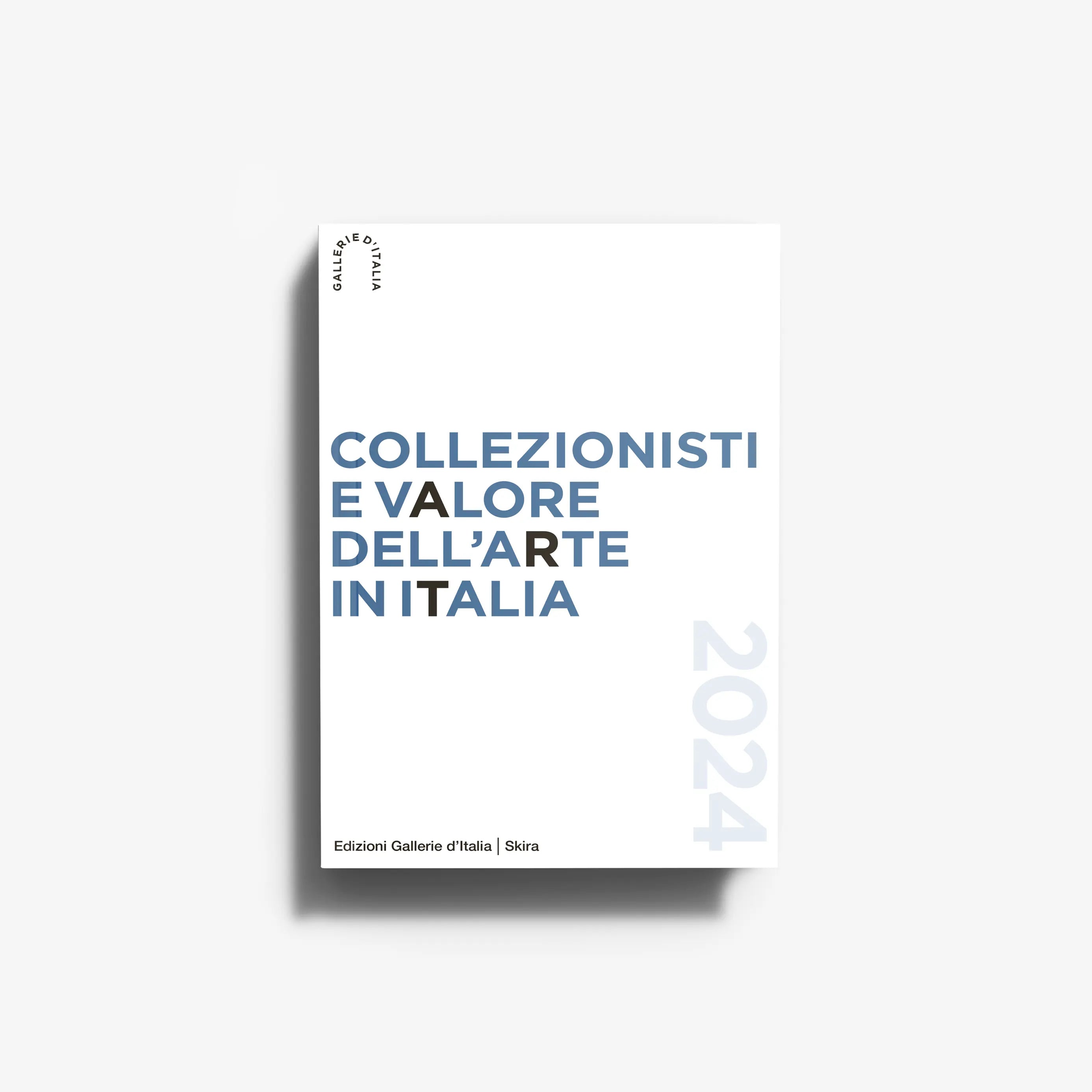 Art book by Skira Arte with paper cover, 2024 edition, titled Collezionisti e valore dell'arte in Italia