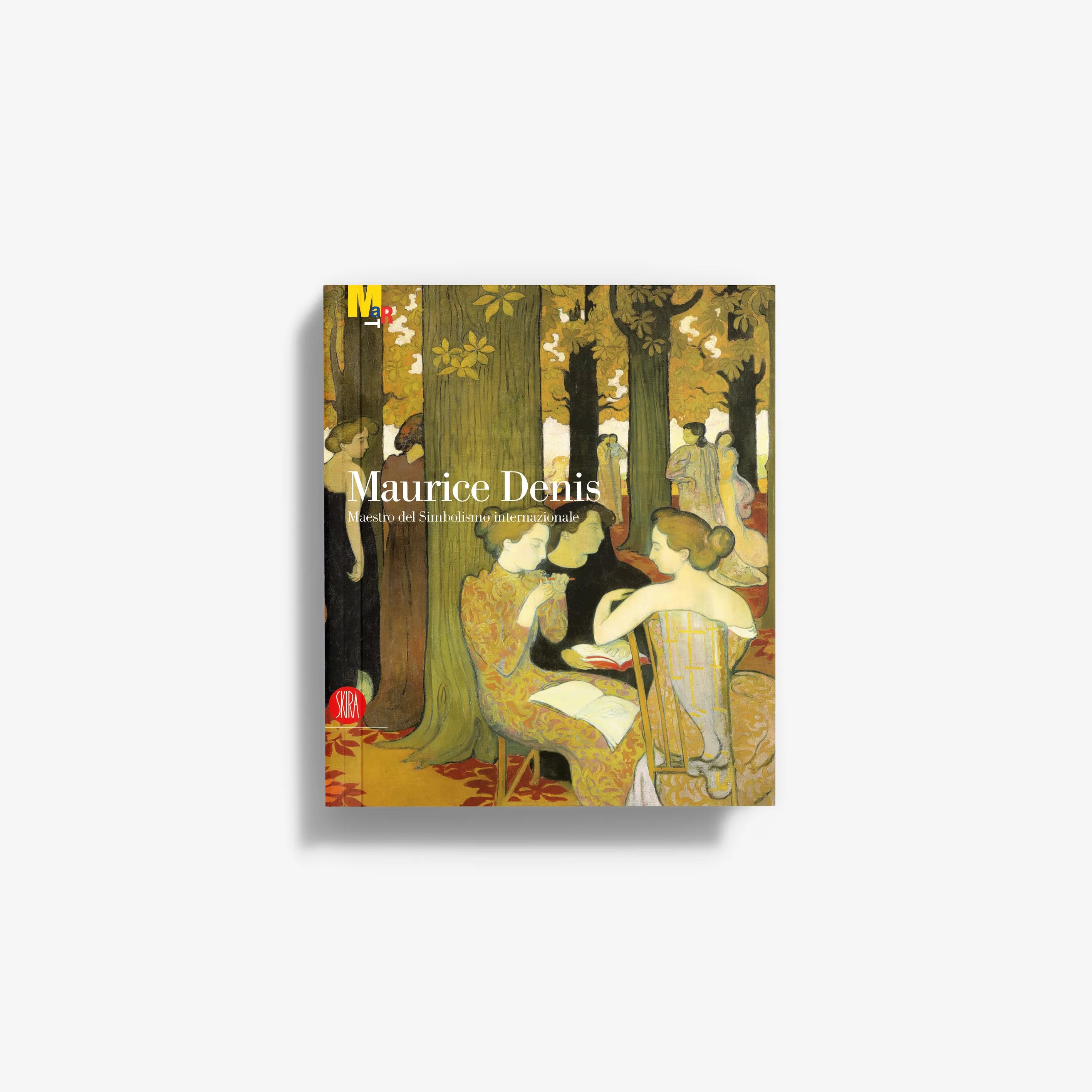 Maurice Denis art print with stylized figures in a yellow-green forest scene