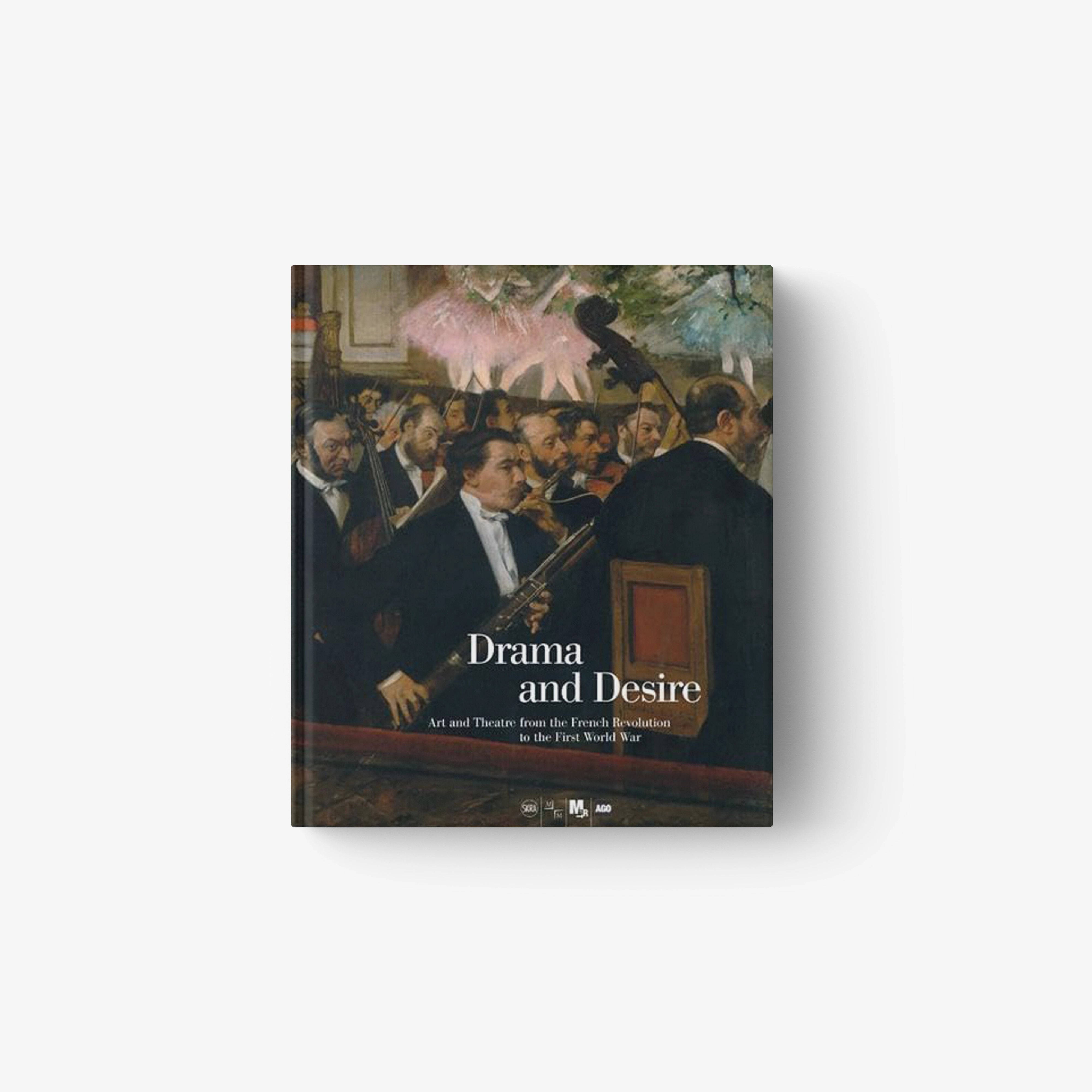 Drama and Desire book with illustrated historical scene cover