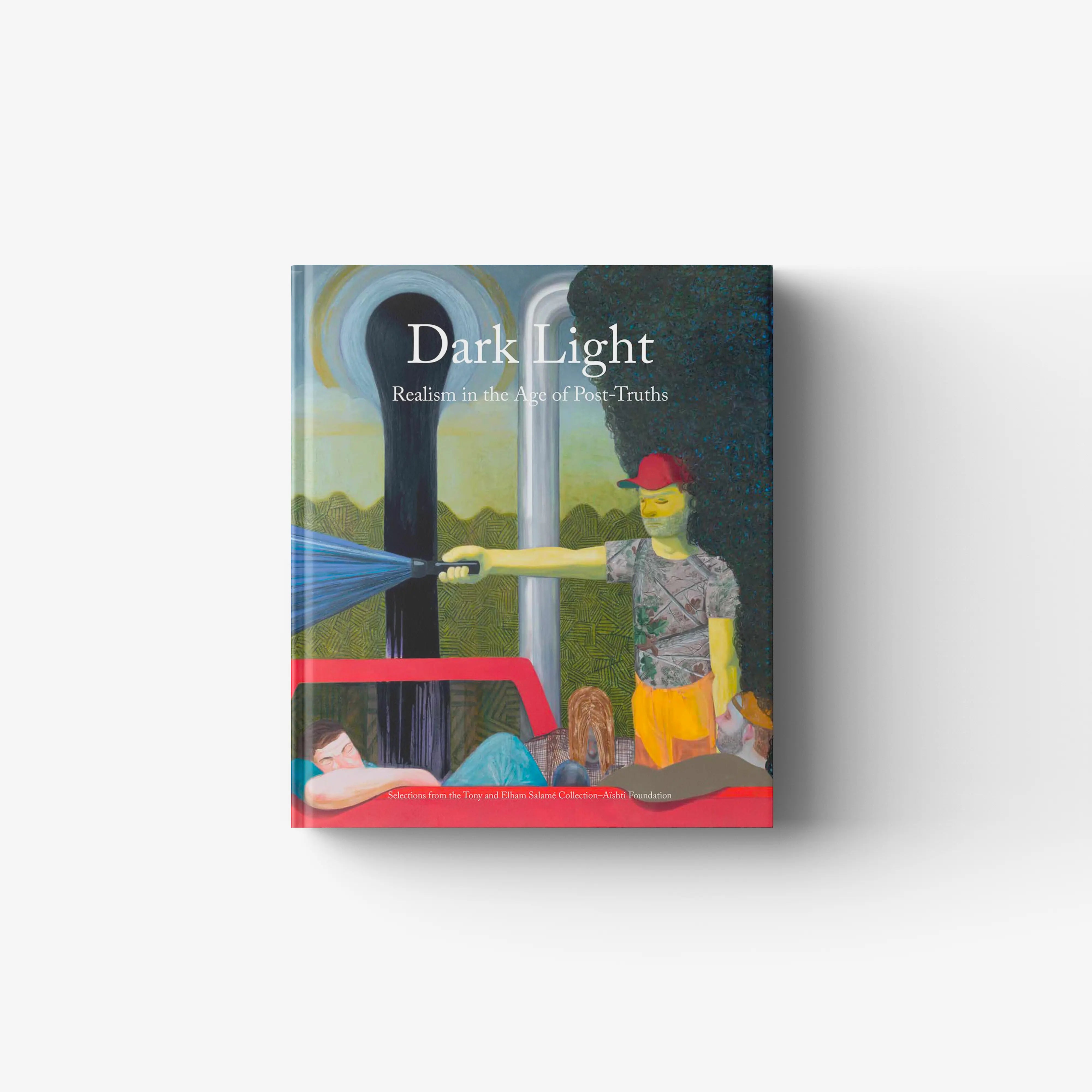 Contemporary art book by Skira Arte with figurative imagery through autobiography, cover showing Dark Light title text