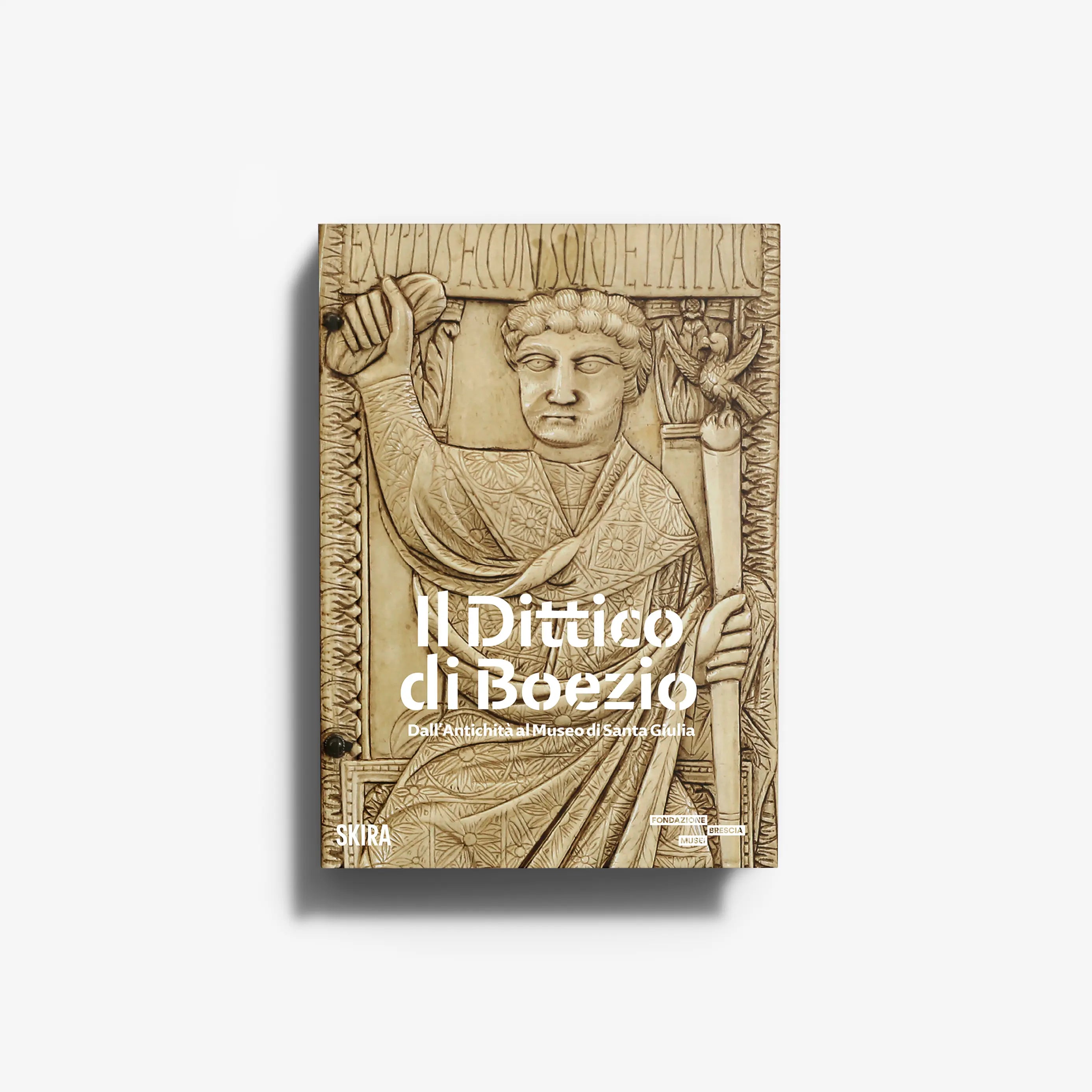Libro d'arte su dittico antico in avorio con due tavolette con iscrizioni e decorazioni, Skira Arte