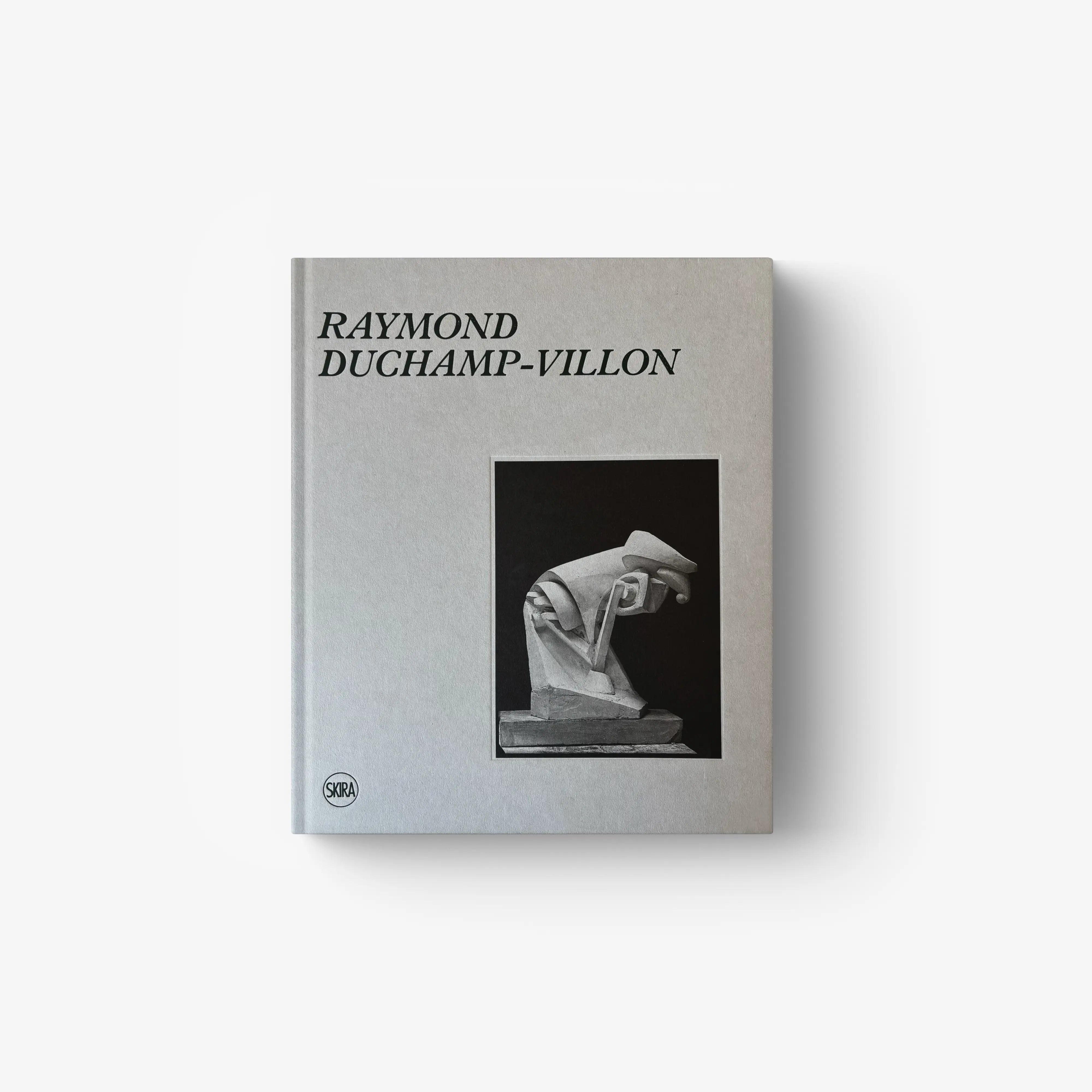 Grey hardcover art catalogue book with Raymond Duchamp-Villon text and cover photo