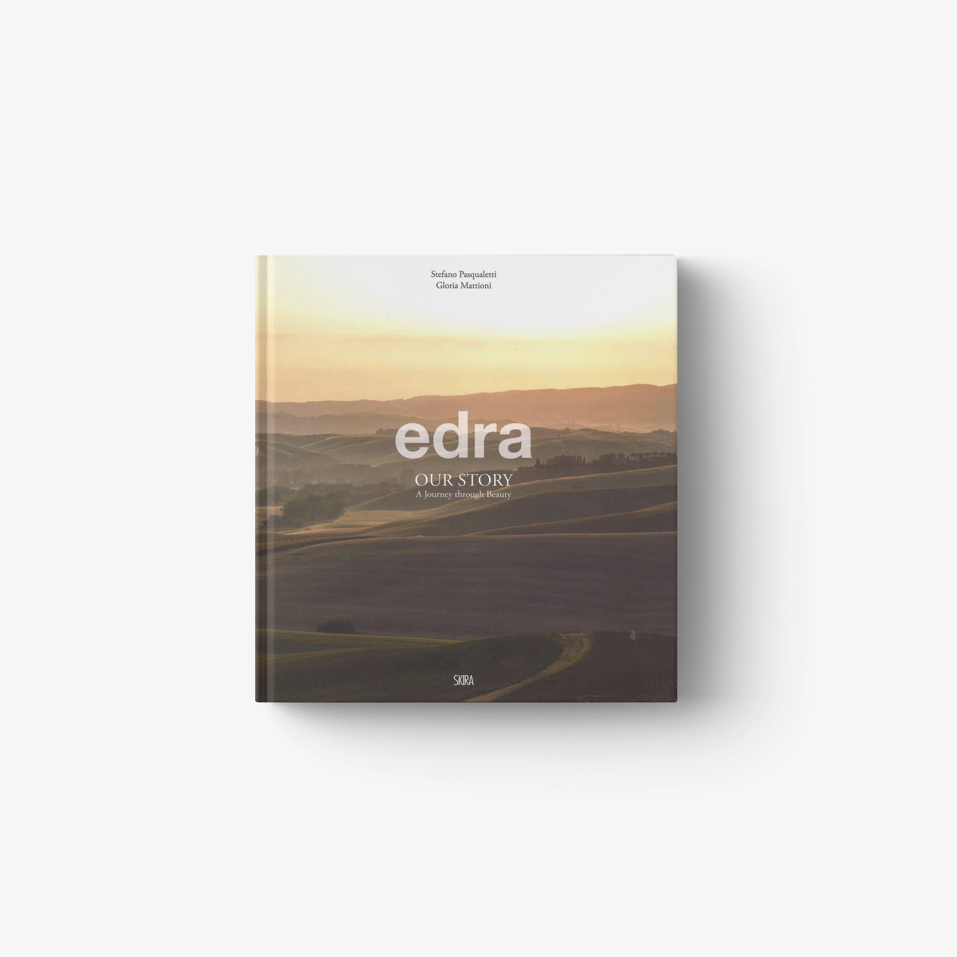Edra Our Story hardcover book with landscape cover and centered logo text