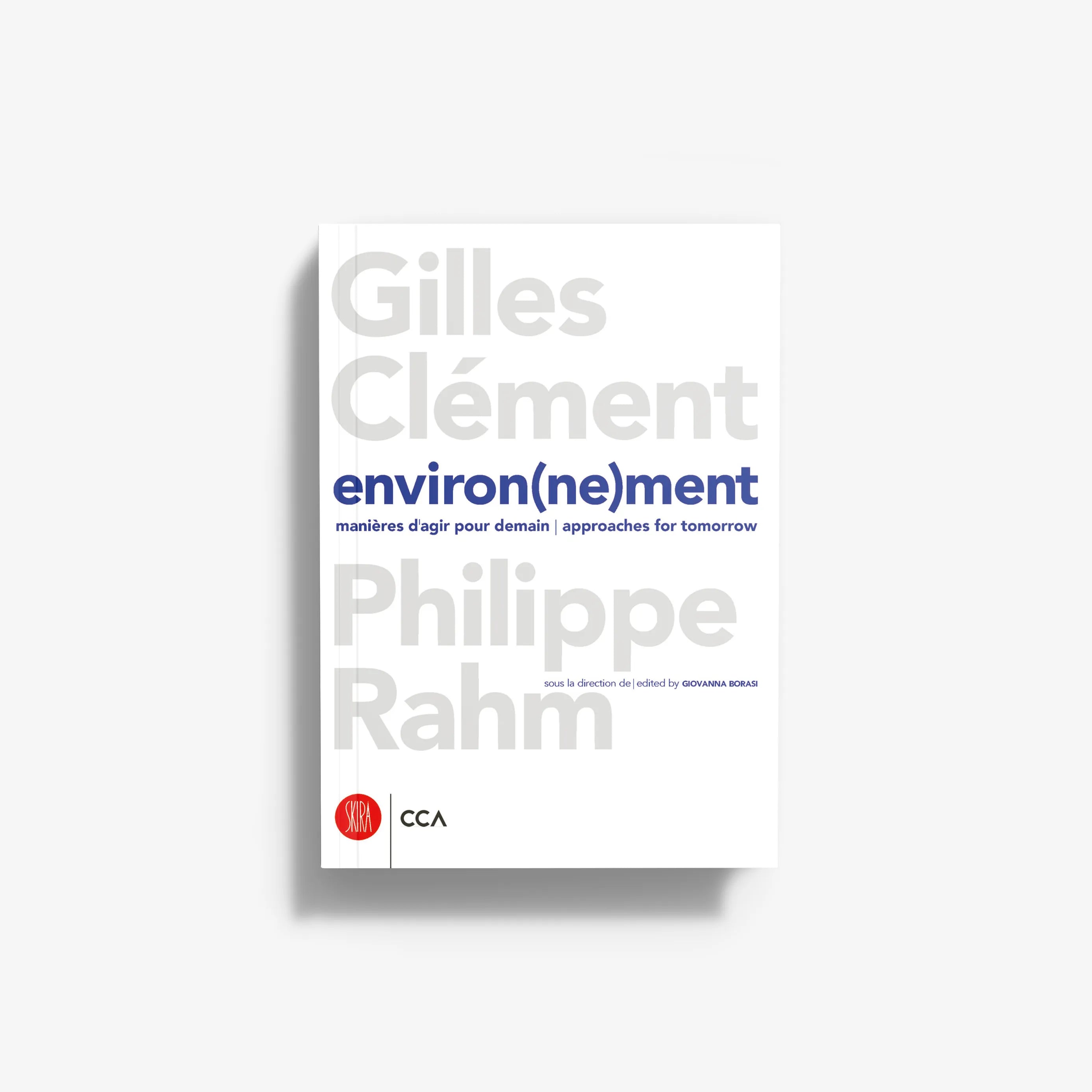 Book cover titled Environ(ne)ment by Gilles Clément and Philippe Rahm