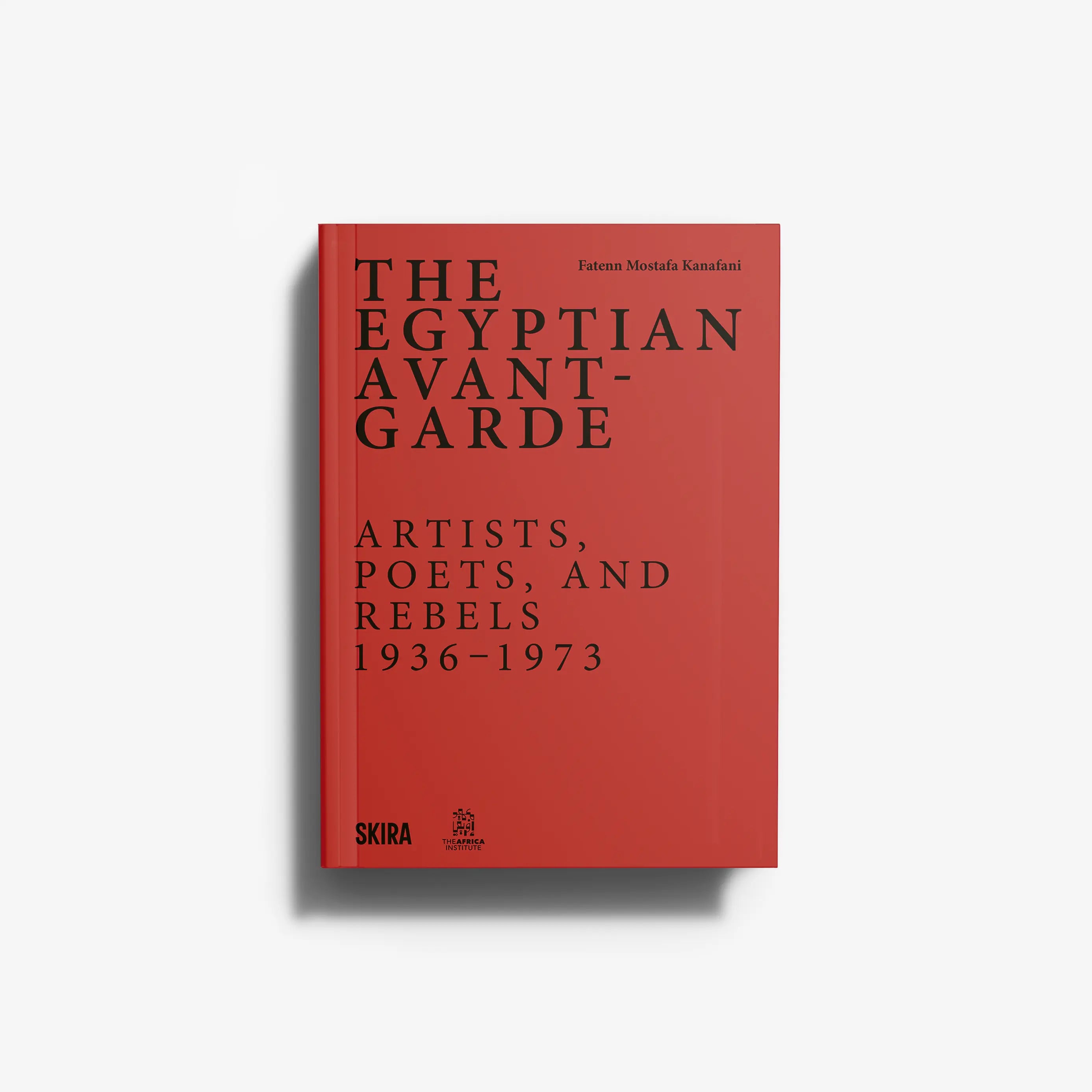 Hardcover book with red cover and black title lettering