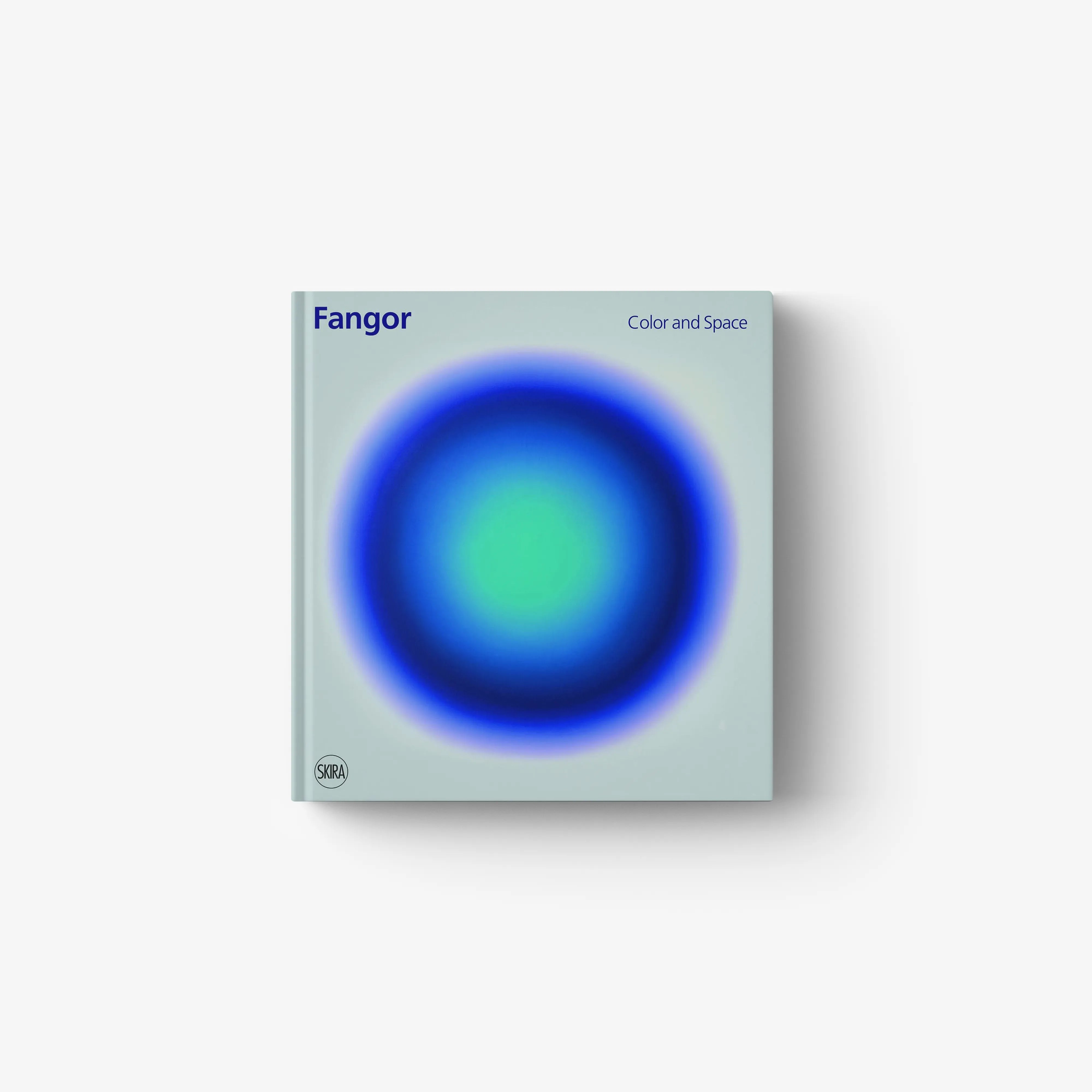 Contemporary art poster print by Skira Arte featuring Wojciech Fangor, with circles, ellipses and waves design