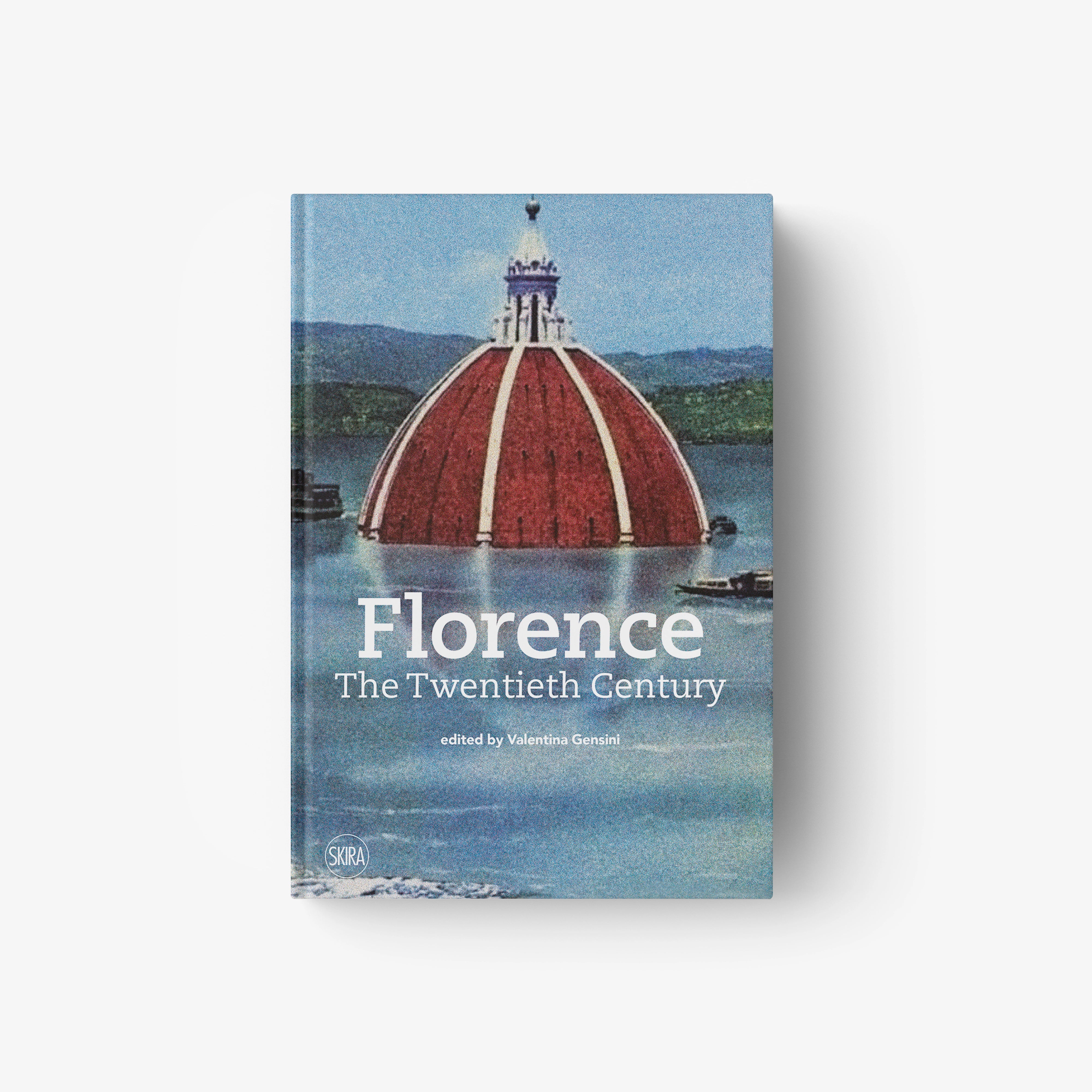 Florence twentieth-century history book with blue cover and dome illustration