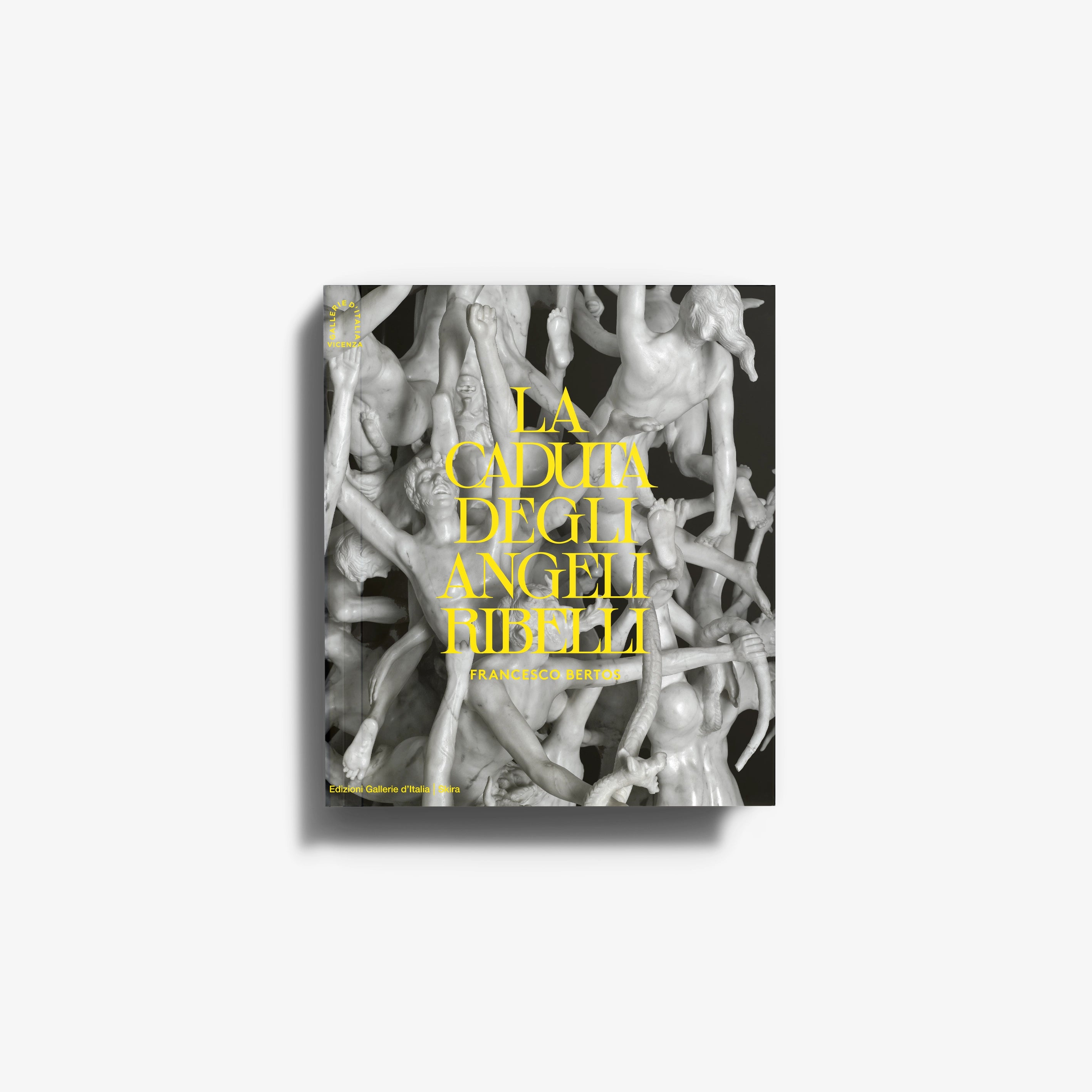 Art book by Skira Arte with Francesco Bertos cover showing La caduta degli angeli ribelli and yellow lettering