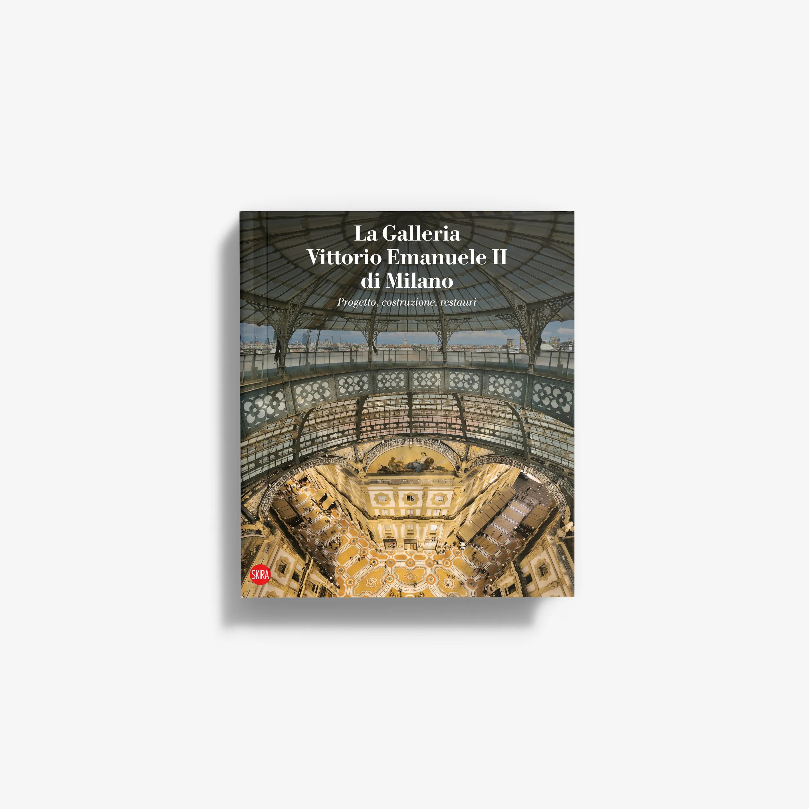 Square wall art print featuring an arched gallery interior with glass ceiling