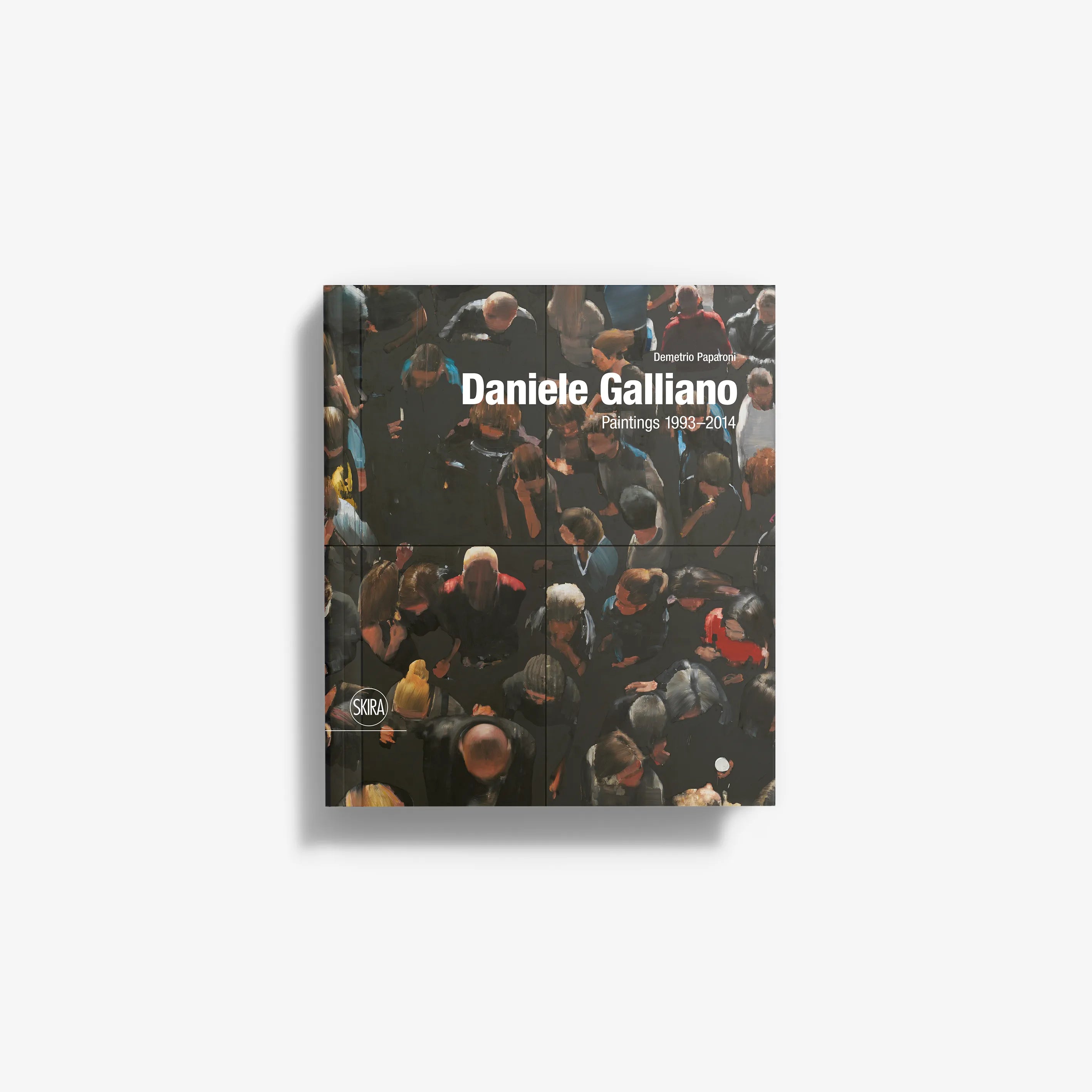 Hardcover art book with illustrated crowd cover and title text