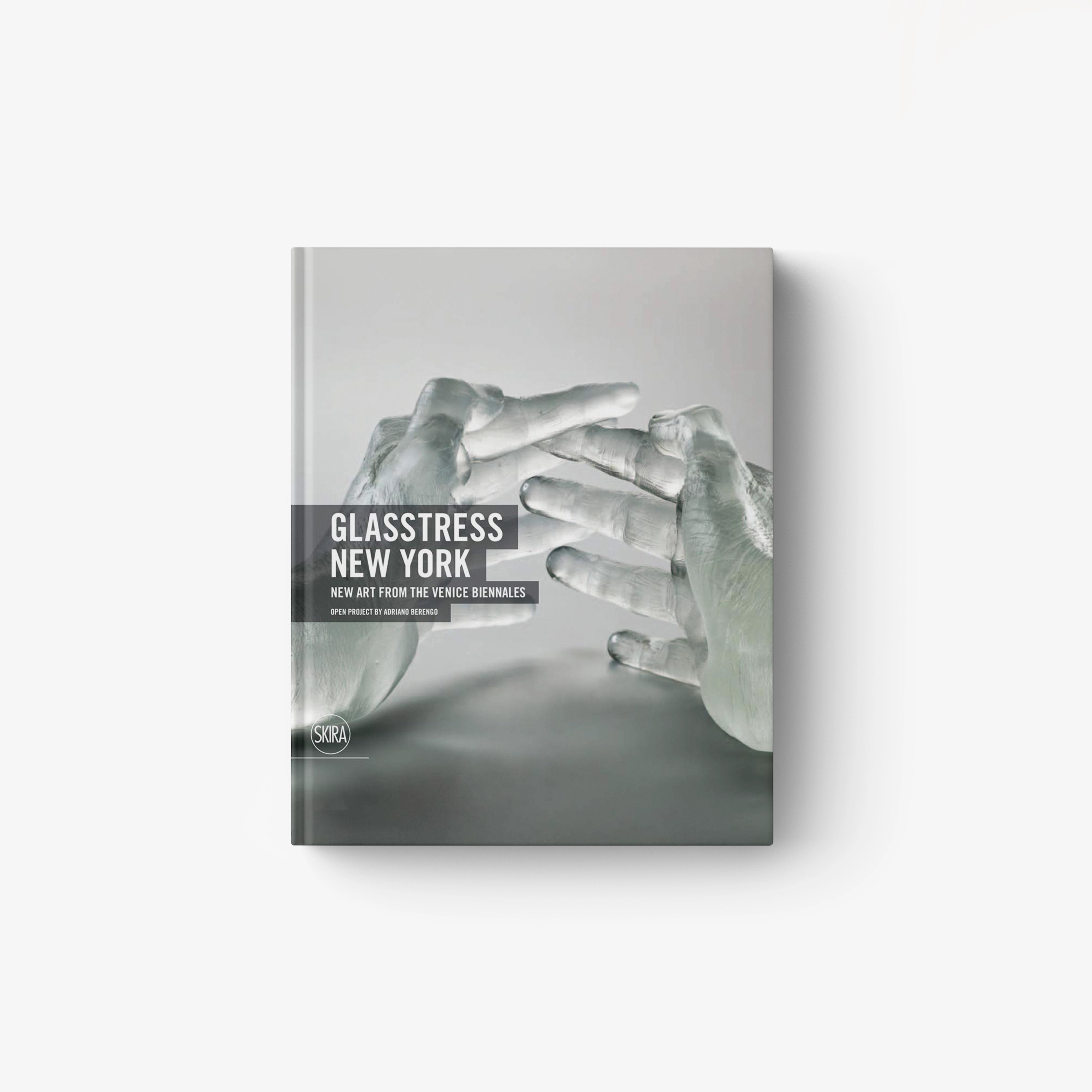GLASSTRESS NEW YORK English edition hardcover book with frosted hands cover art