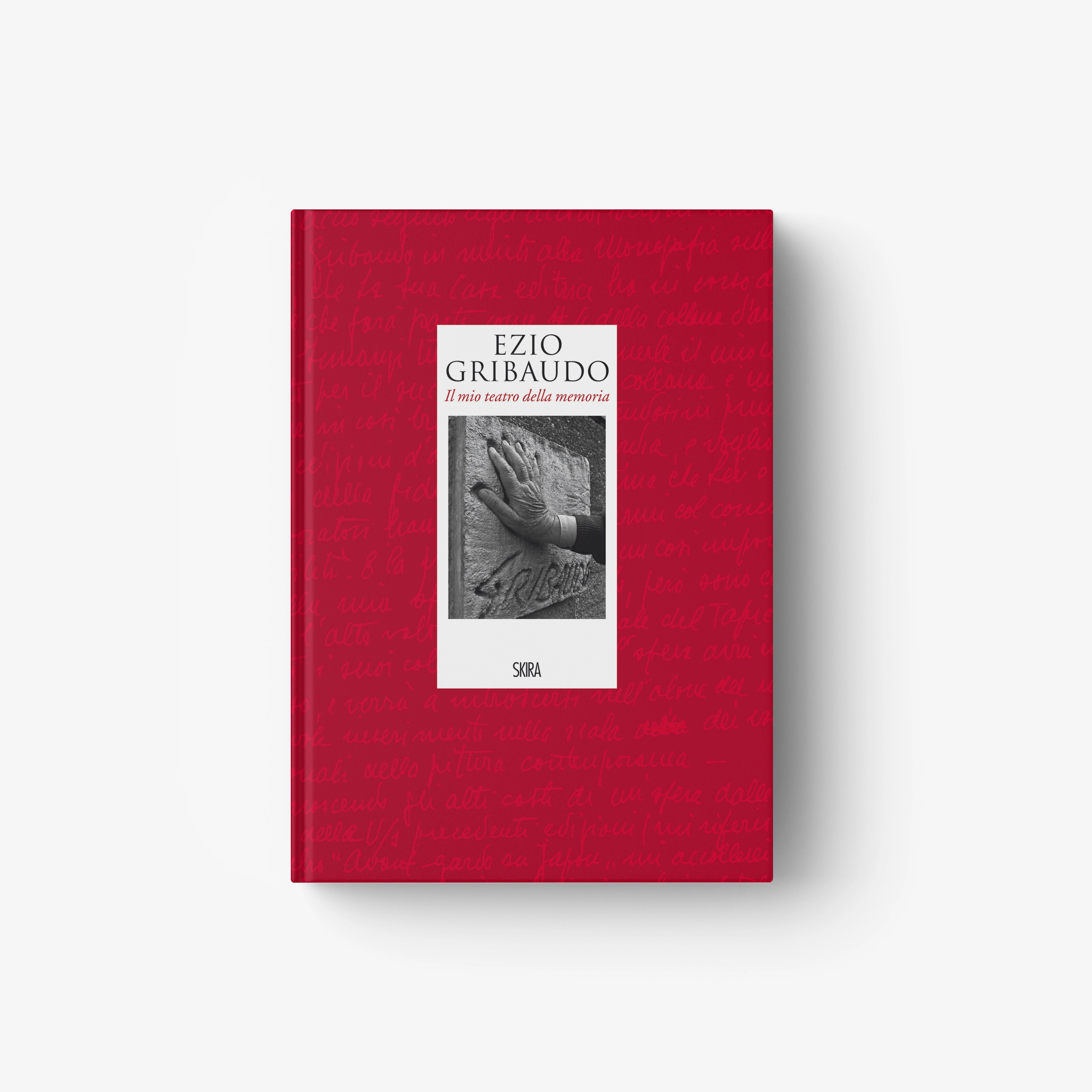 Ezio Gribaudo My Theater of Memory hardcover book with red script cover
